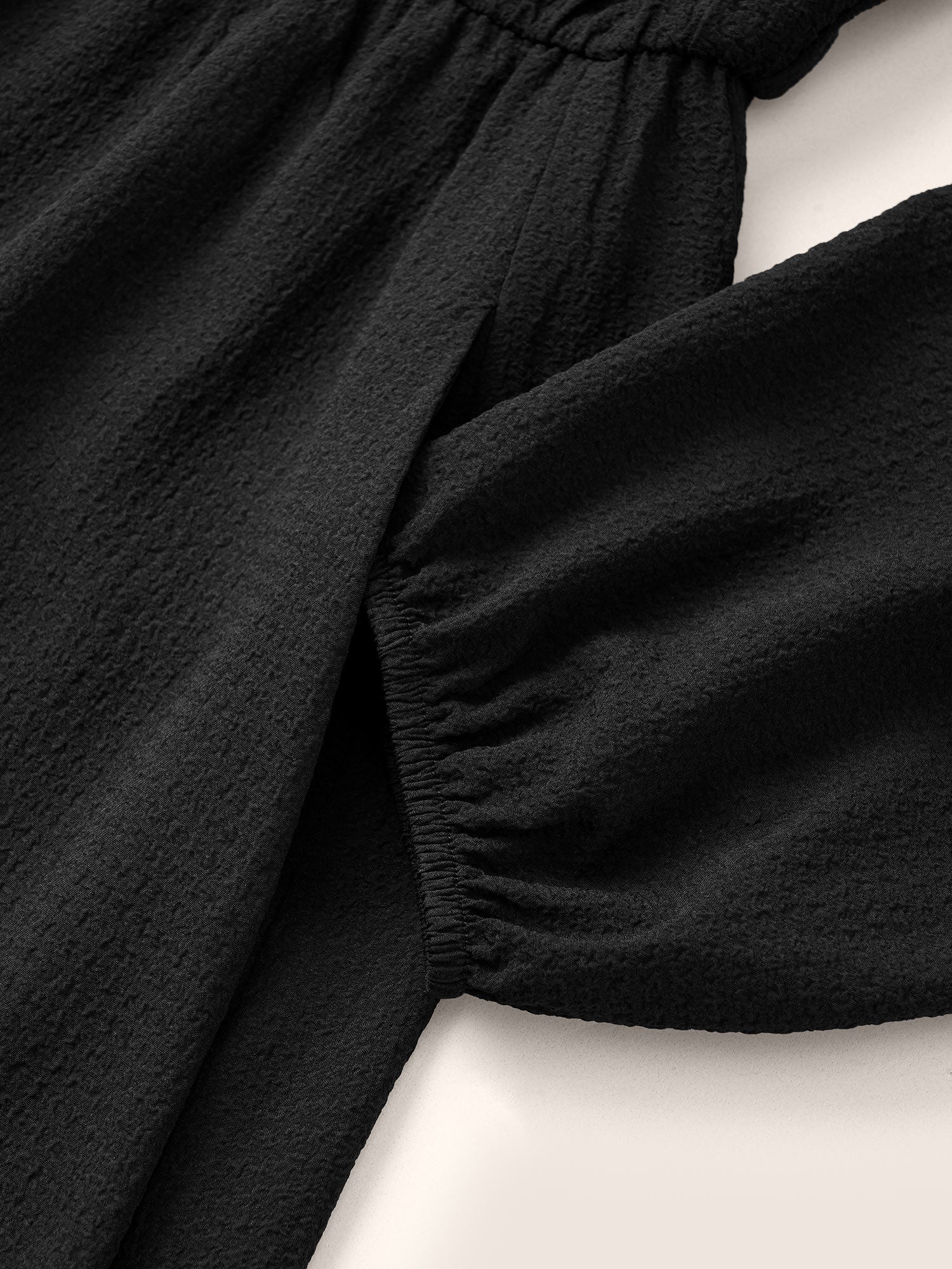 Hollow Out Lantern Sleeve Flutter Layered Hem Dress - Image 7