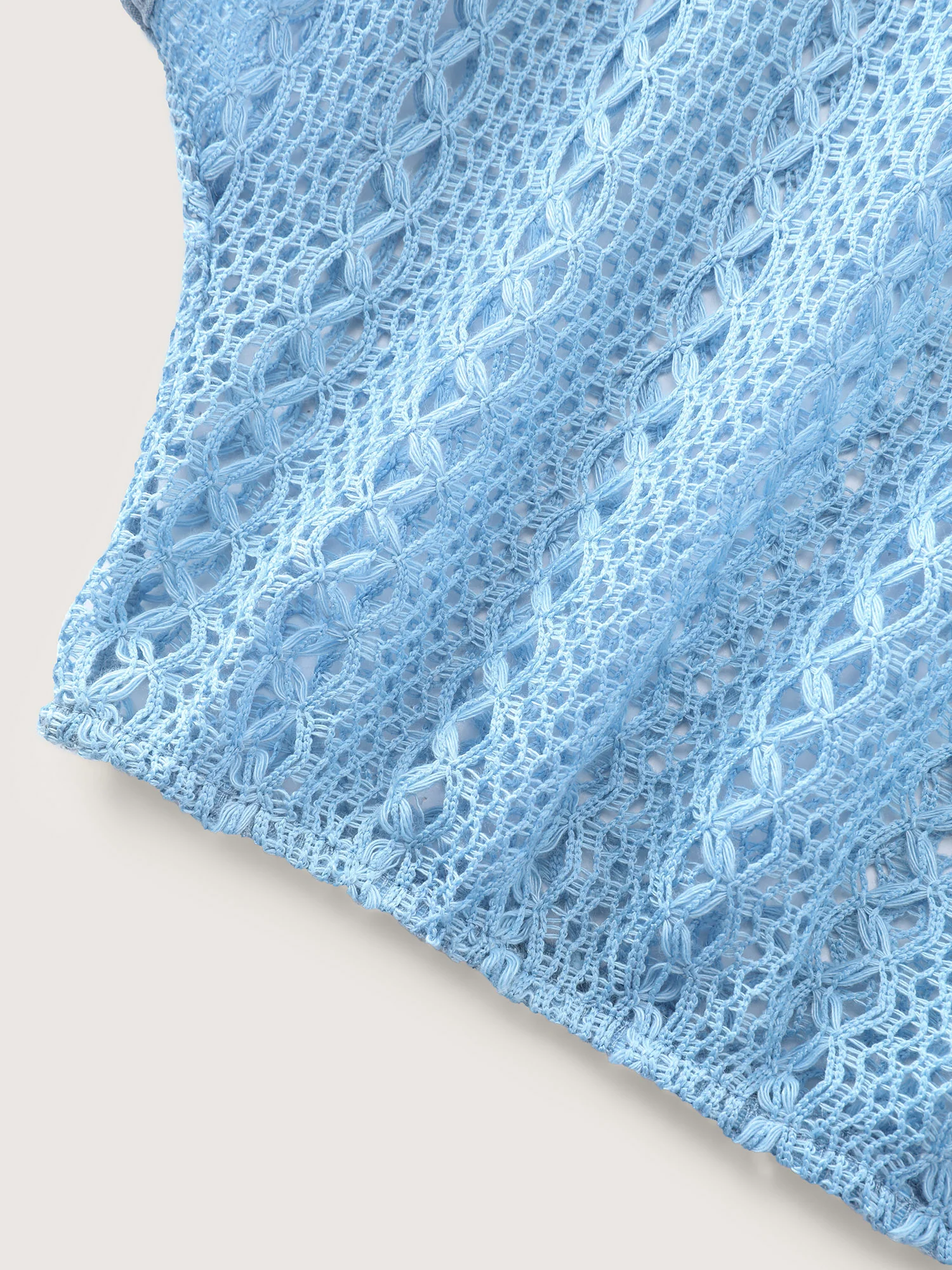 Hollowed Out Elastic Hem Cover-Up - Image 6