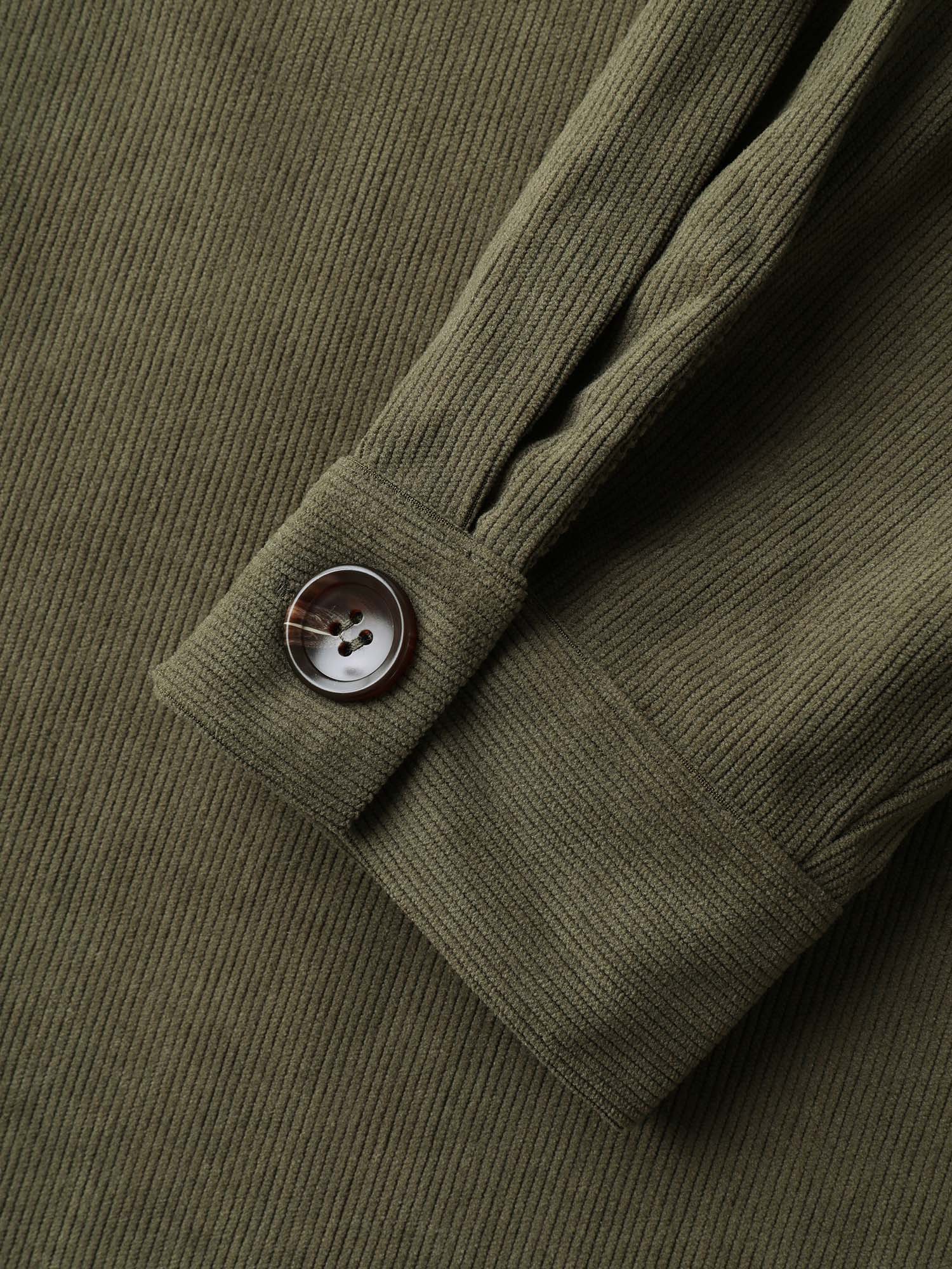 Hooded Button-Front Pockets Jacket - Image 7