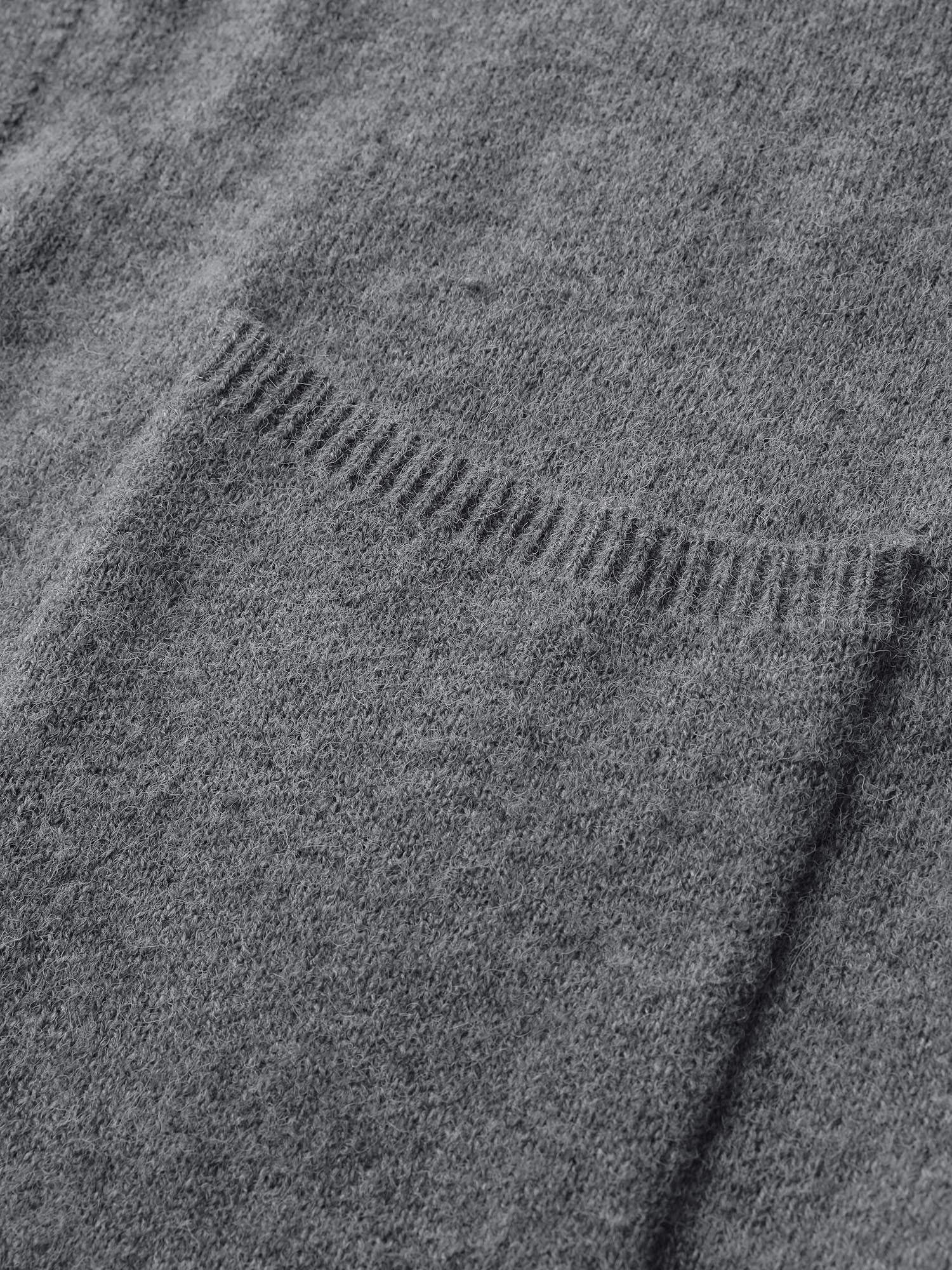 Hooded Button Slit Pockets Knit Cardigan - Image 6