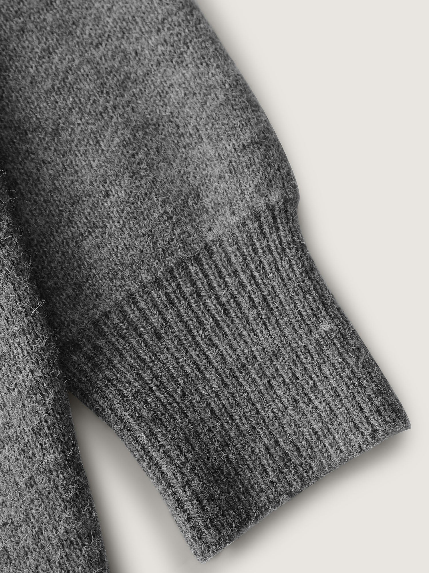 Hooded Button Slit Pockets Knit Cardigan - Image 8