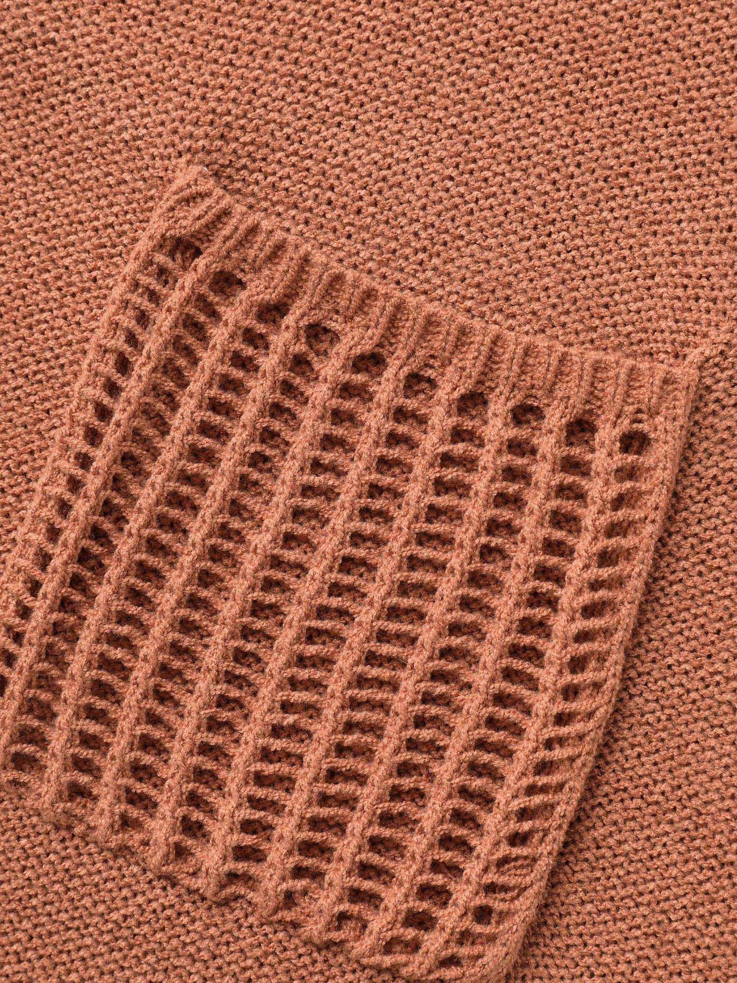 Hooded Drawstring Cut Out Pocket Pullover - Image 5