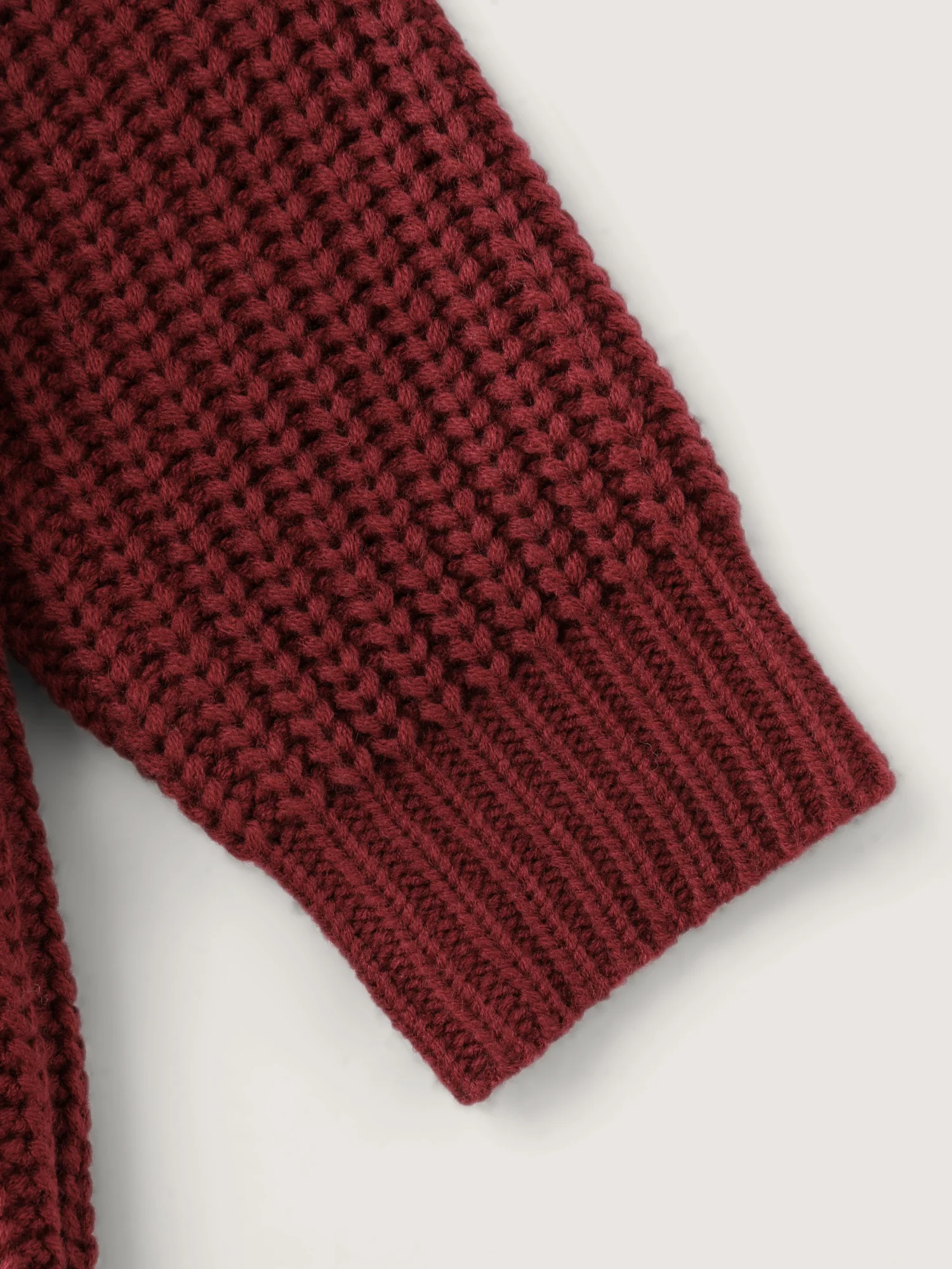 Hooded Textured Half Placket Button Pullover - Image 6