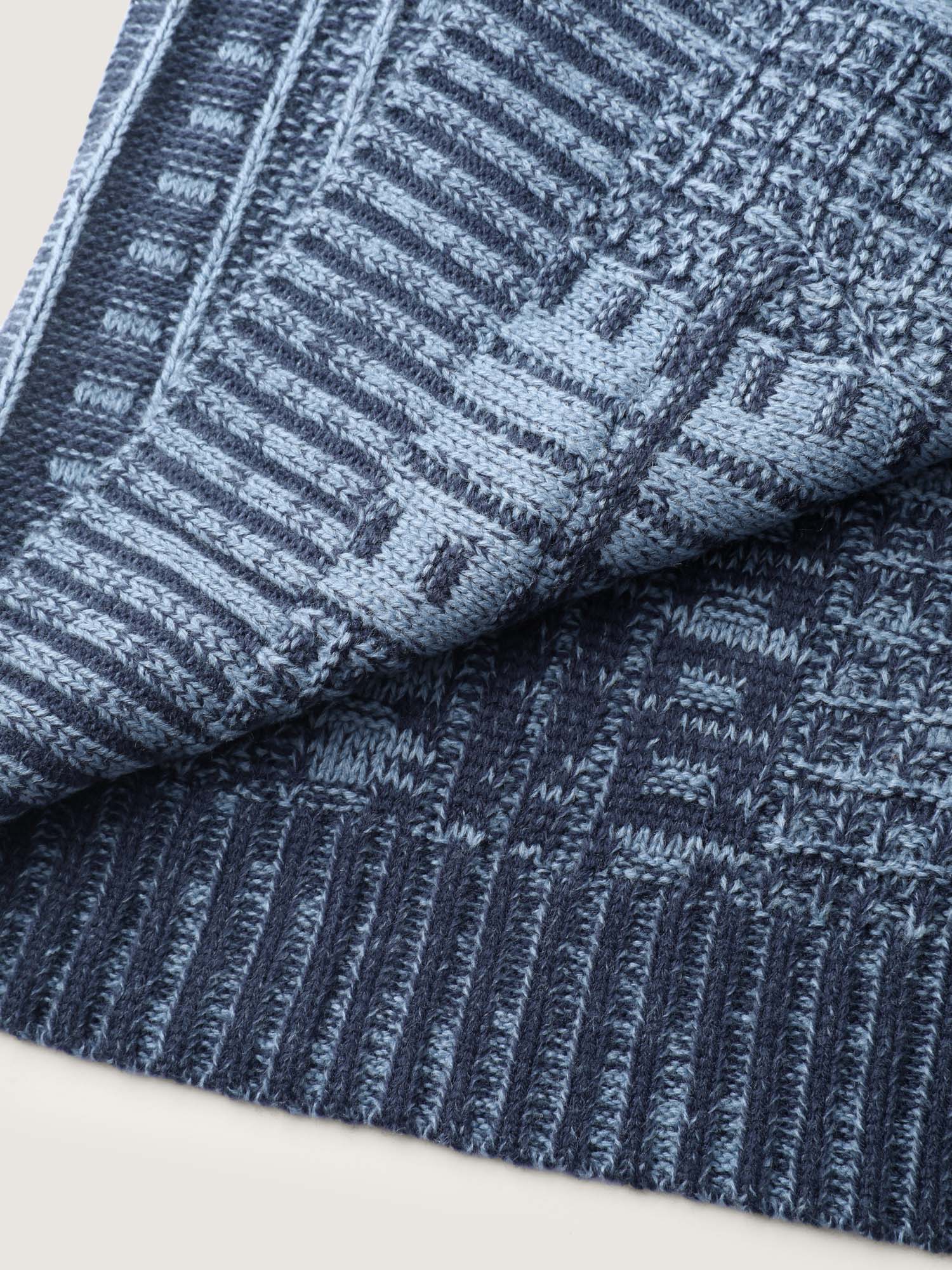 Hooded Textured Pockets Drop Shoulder Knit Cardigan - Image 6