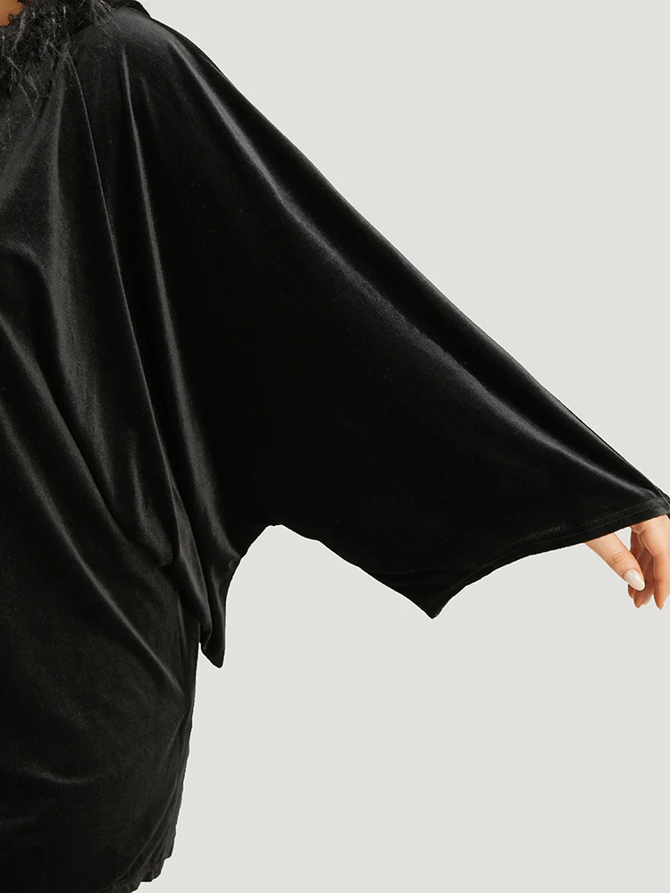 Spooky Hooded Zipper Dolman Sleeve Lounge Jumpsuit - Image 8