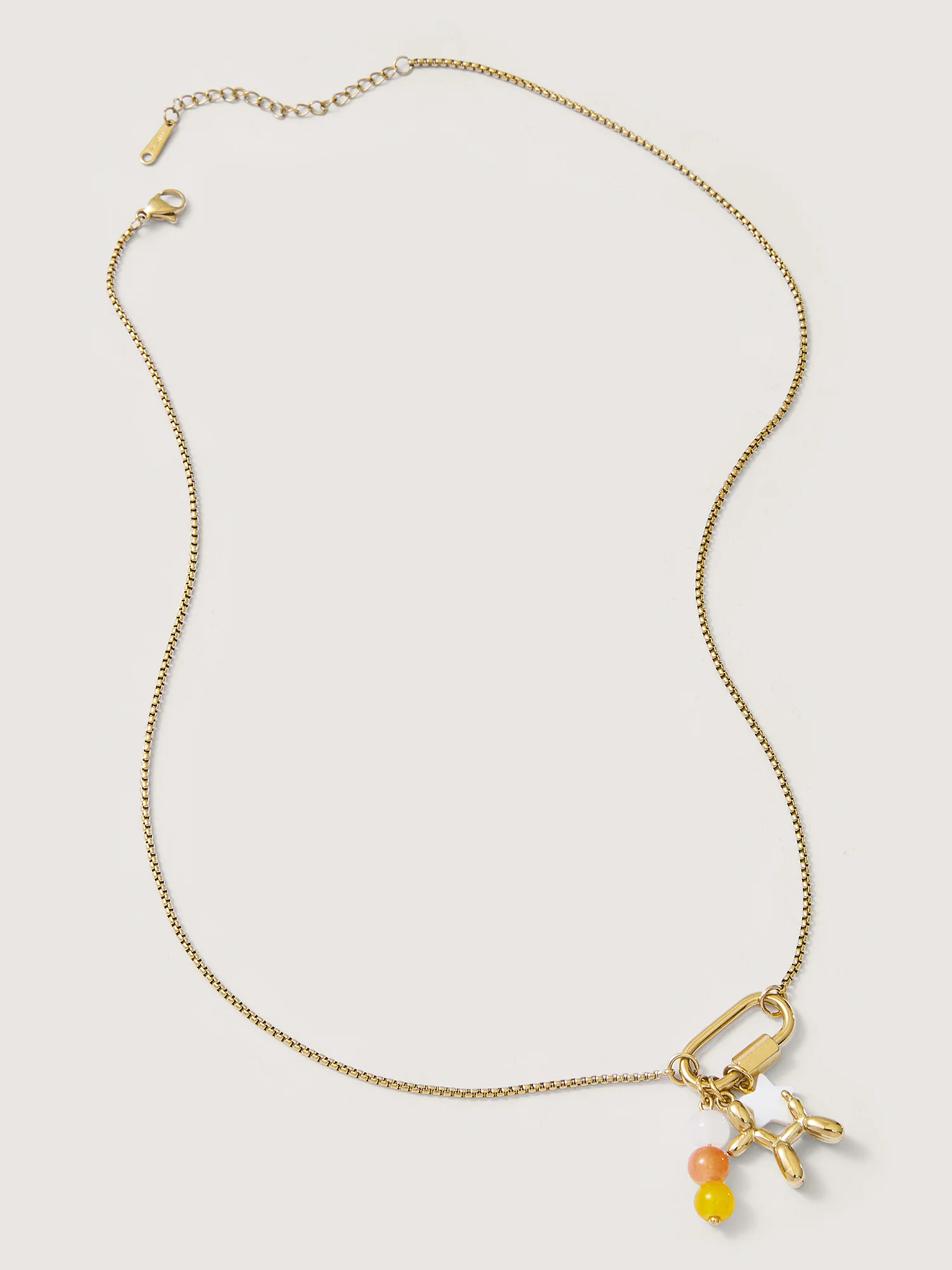 Horse Gold Tone Extended Chain Pendant - Image 2