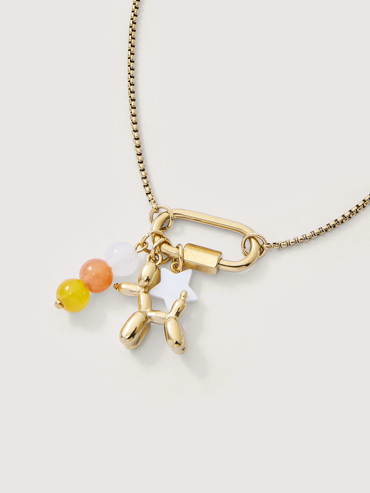 Horse Gold Tone Extended Chain Pendant - Image 3