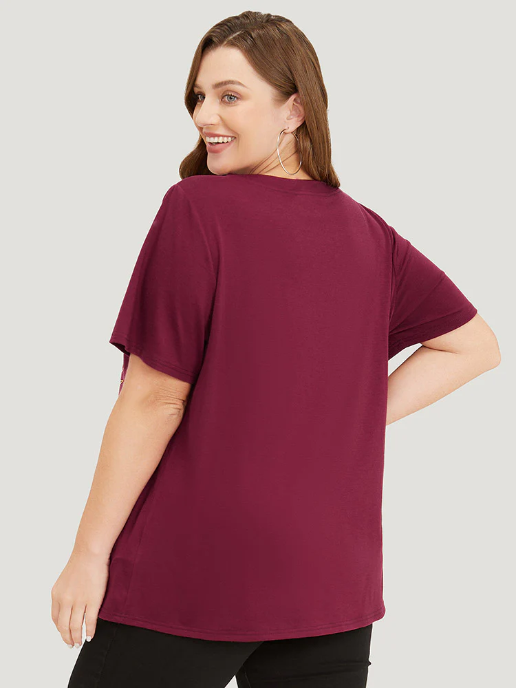 Horse & Letter Print Graphic Drop Shoulder T-shirt - Image 5