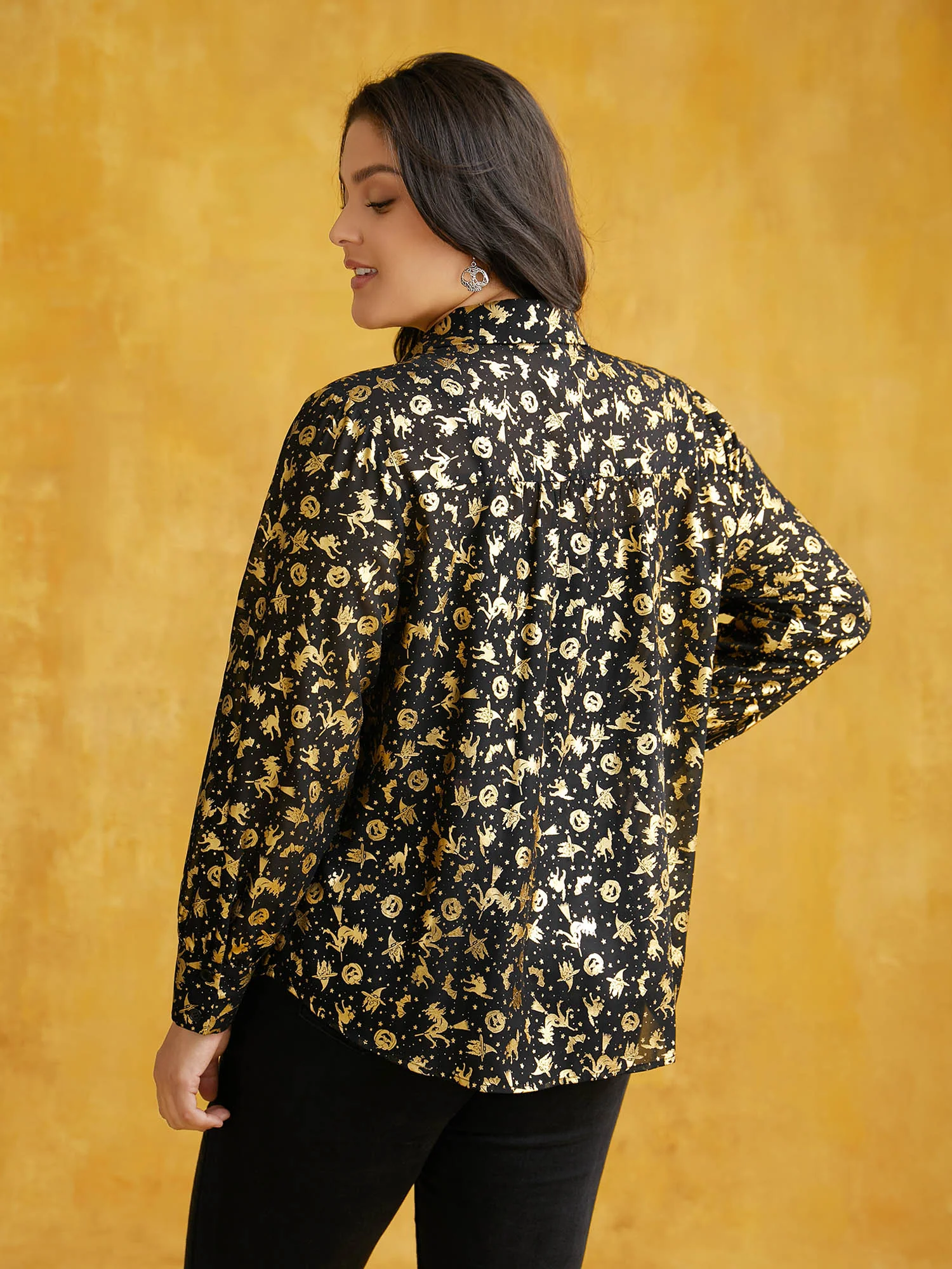 Hot Stamped Golden Gleam Shirt - Image 3