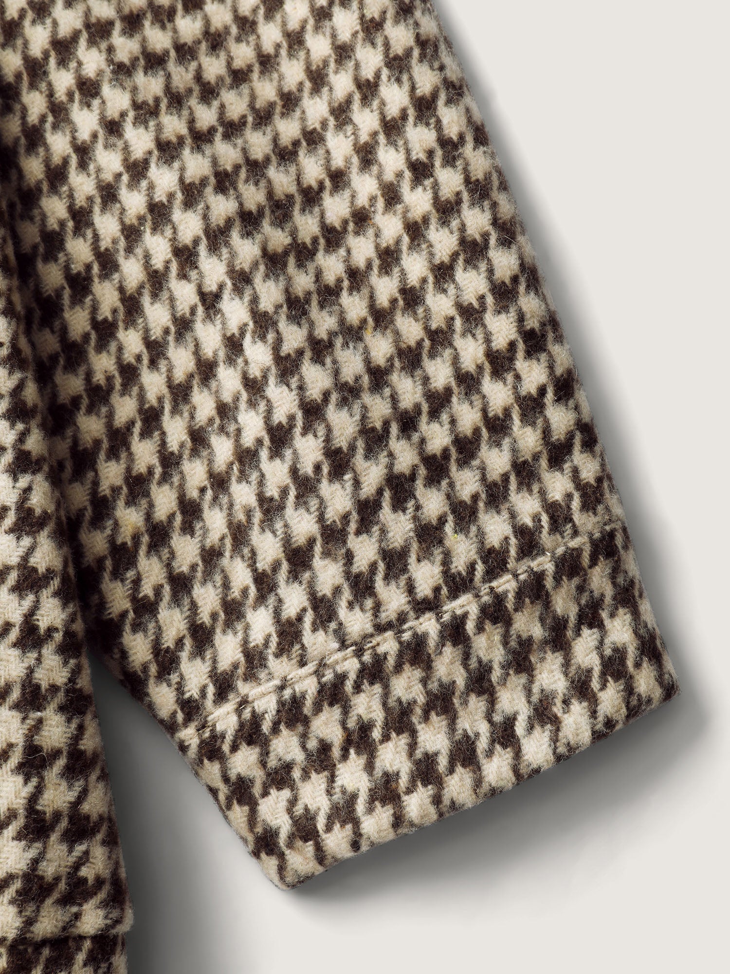 Houndstooth Fleece Pockets Button Jacket - Image 7