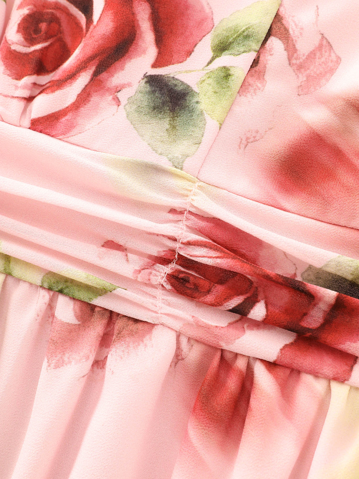 In Bloom Pleated Waist Flowy Maxi Dress - Image 6