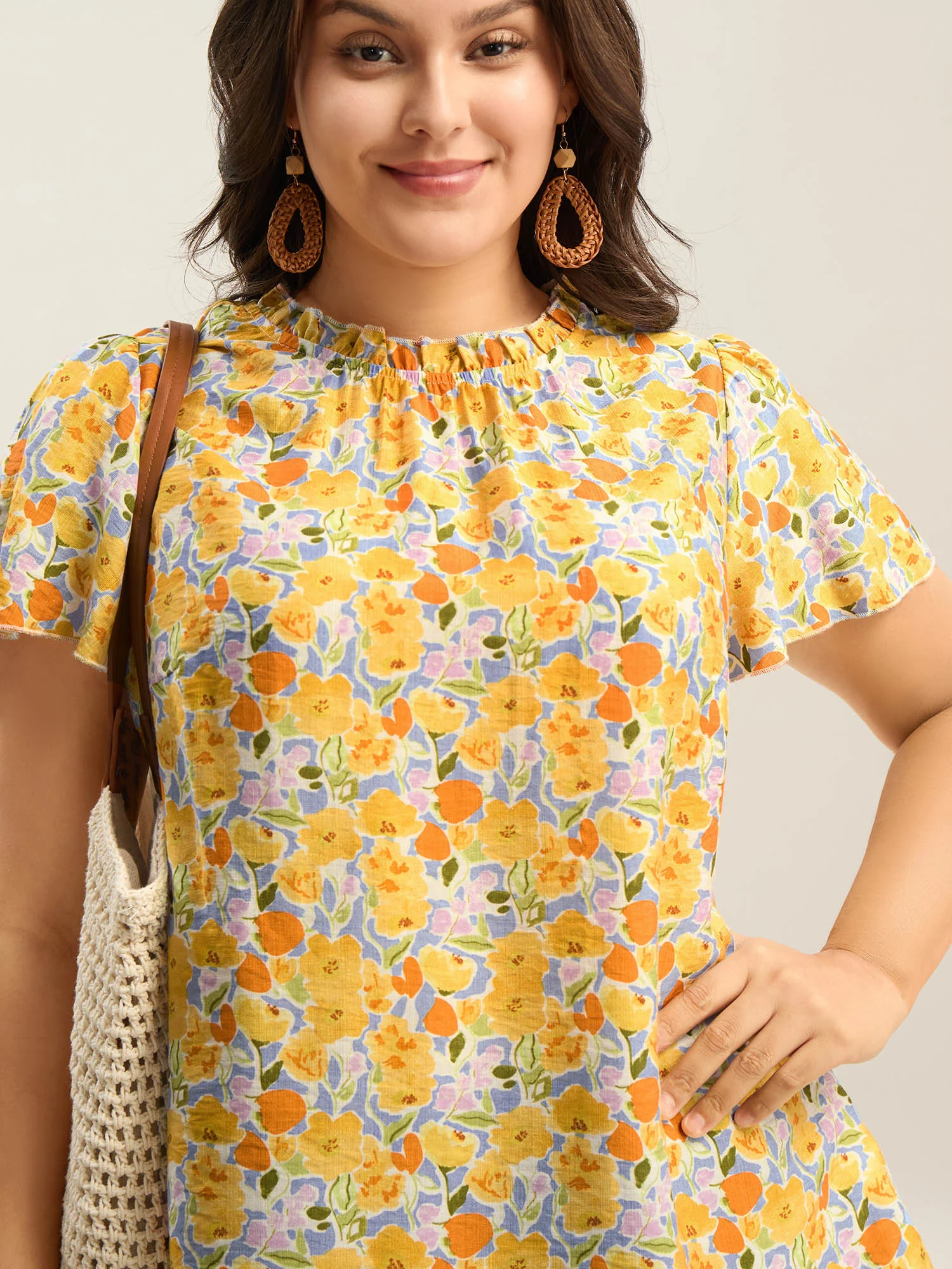 In Full Bloom Mock Neck Shirt - Image 13