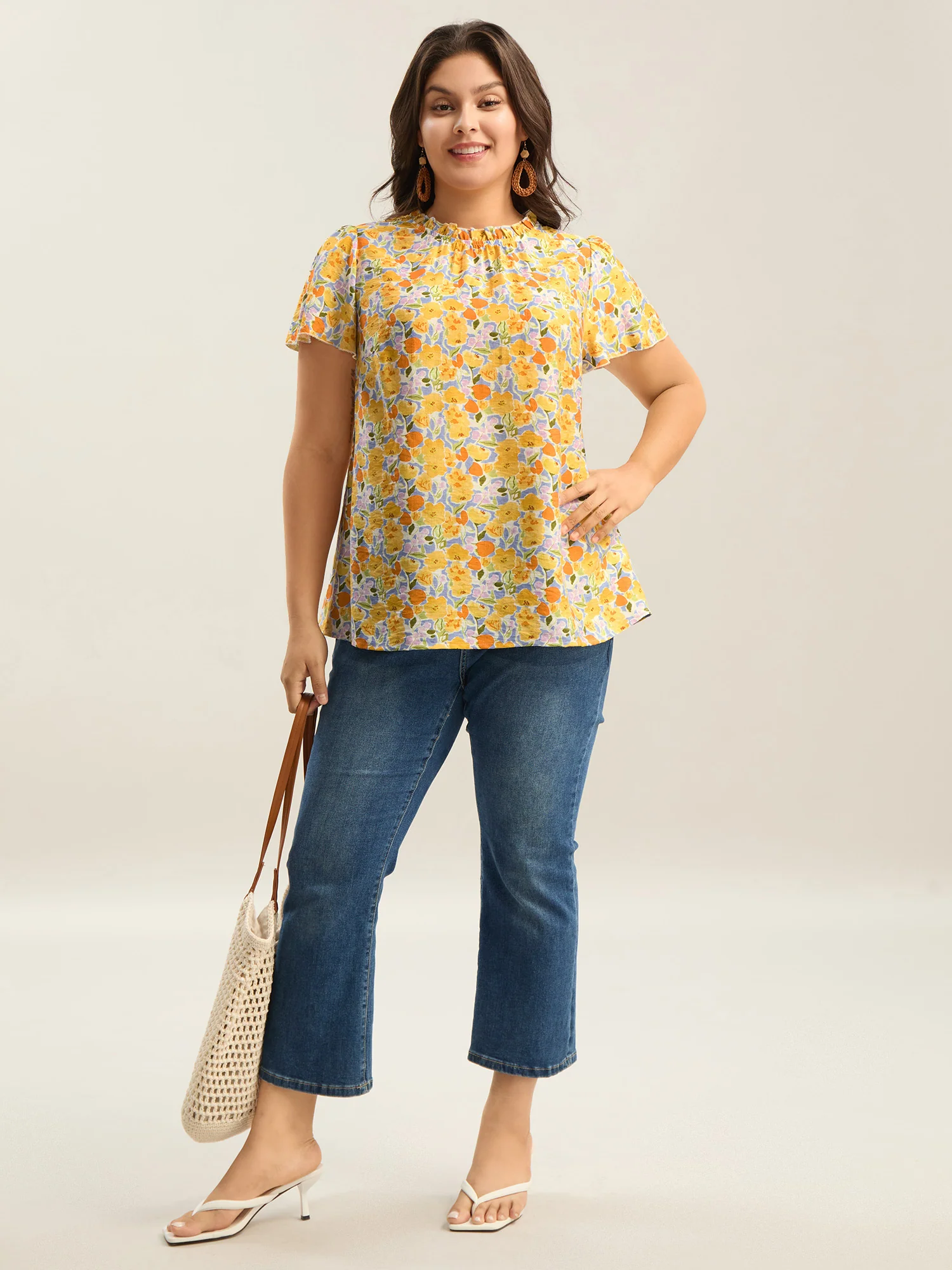 In Full Bloom Mock Neck Shirt - Image 14