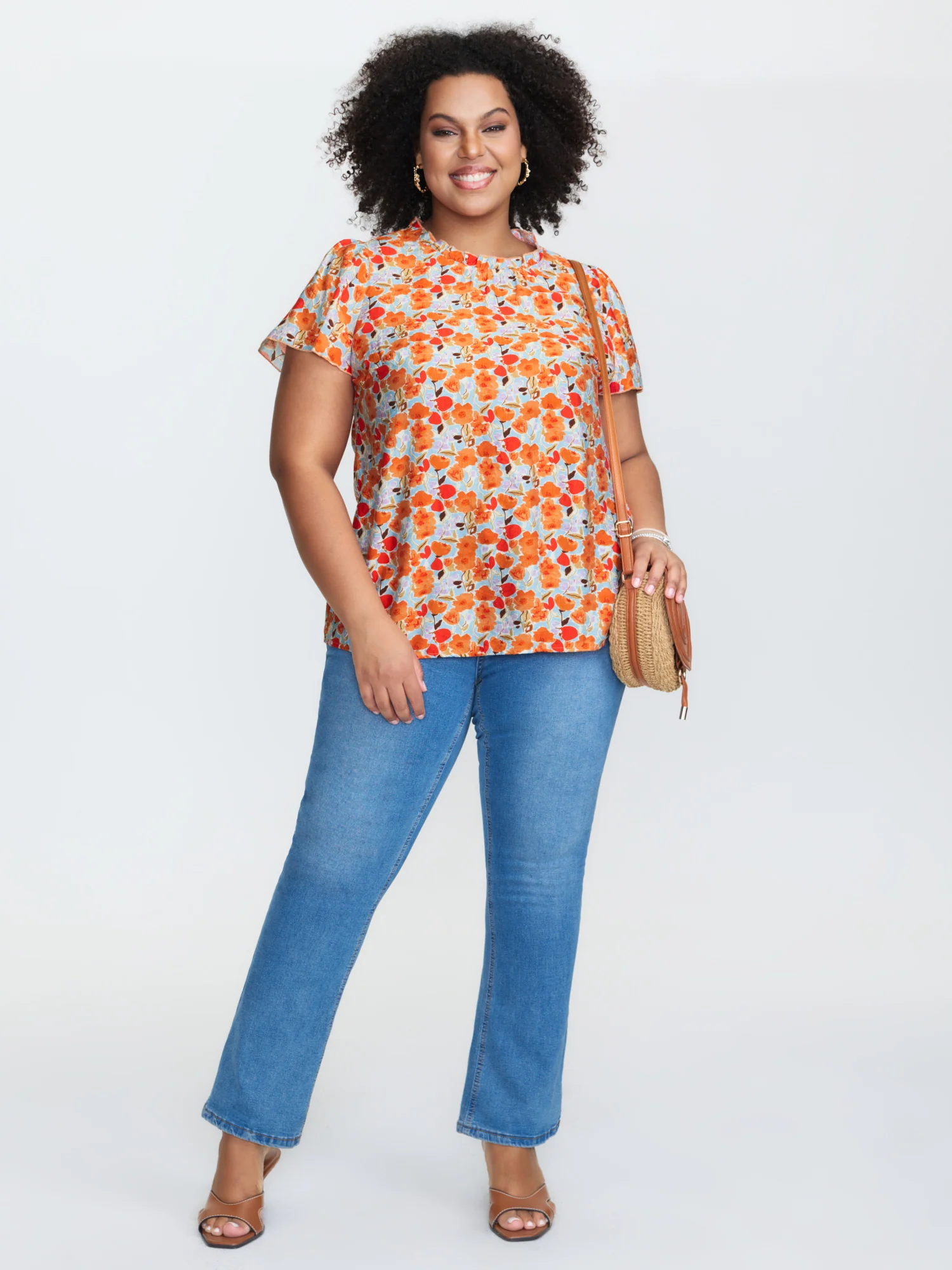 In Full Bloom Mock Neck Shirt - Image 2