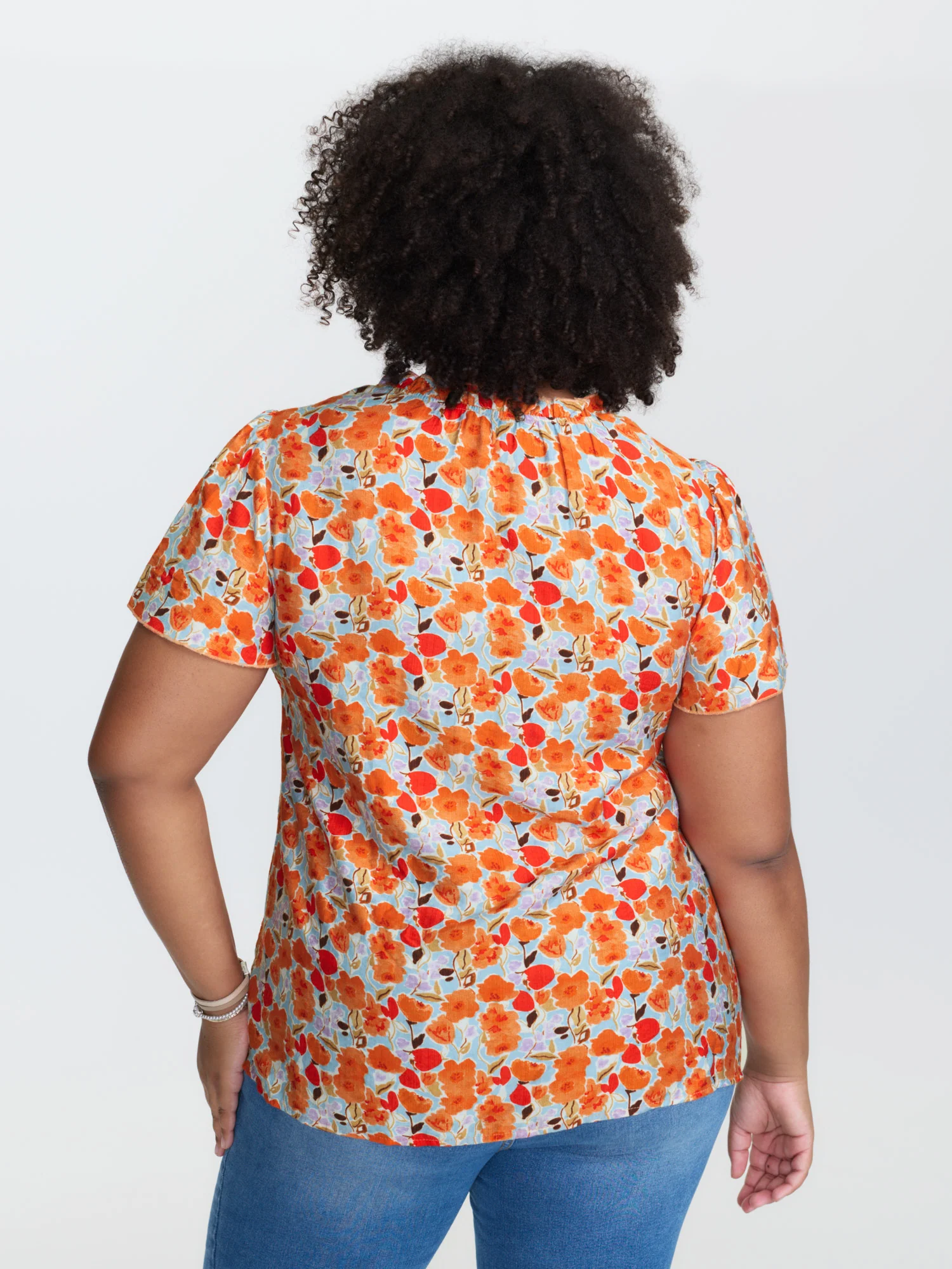 In Full Bloom Mock Neck Shirt - Image 4