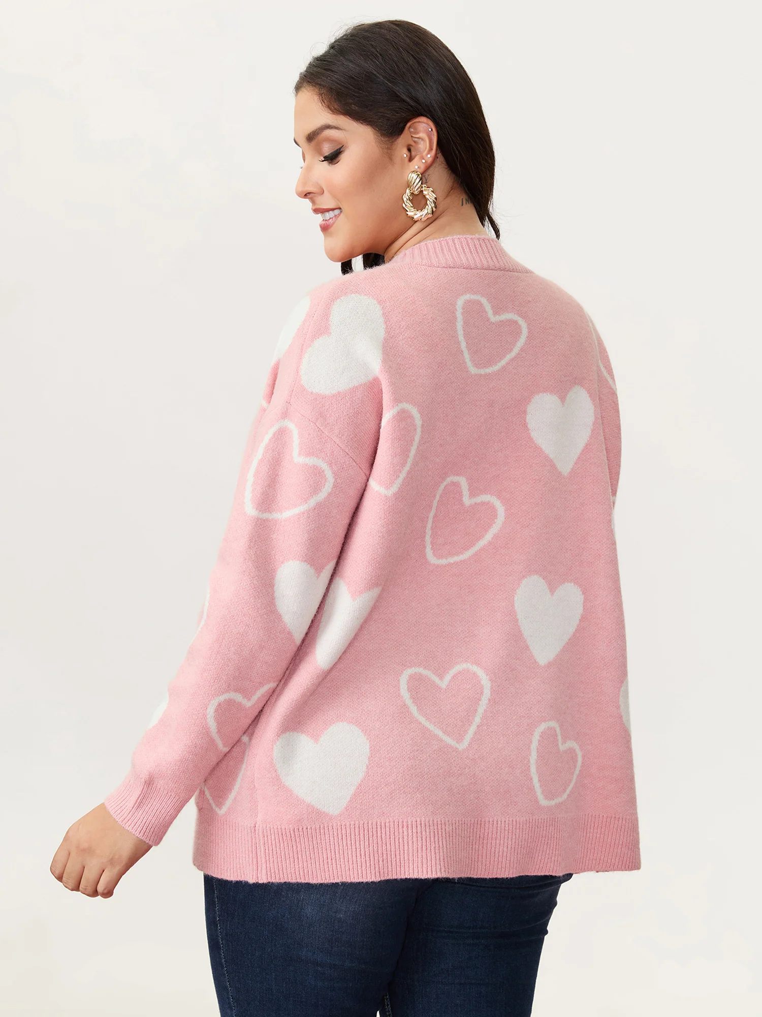 In Love Pockets Front-Open Knit Cardigan - Image 5