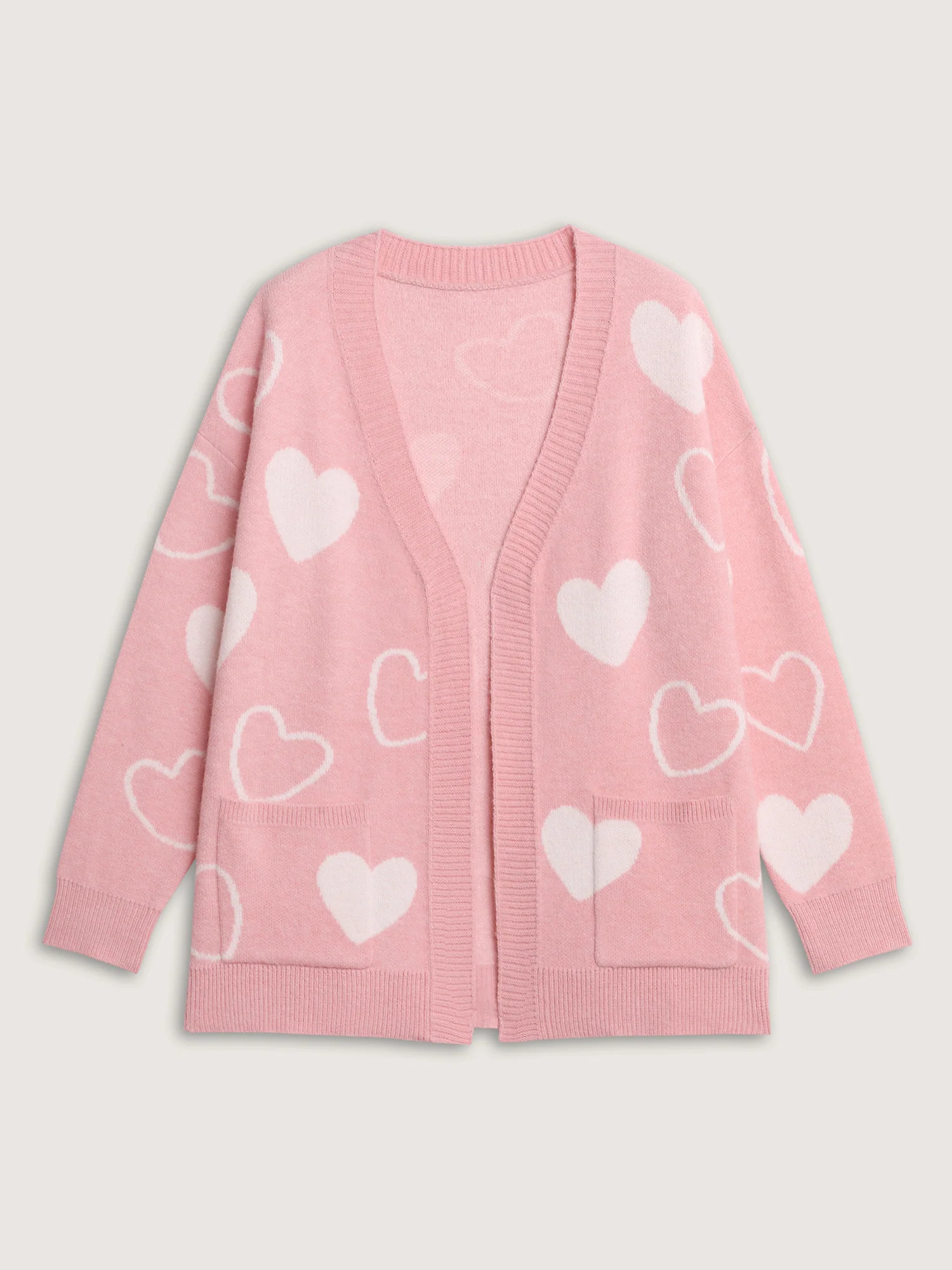 In Love Pockets Front-Open Knit Cardigan - Image 9
