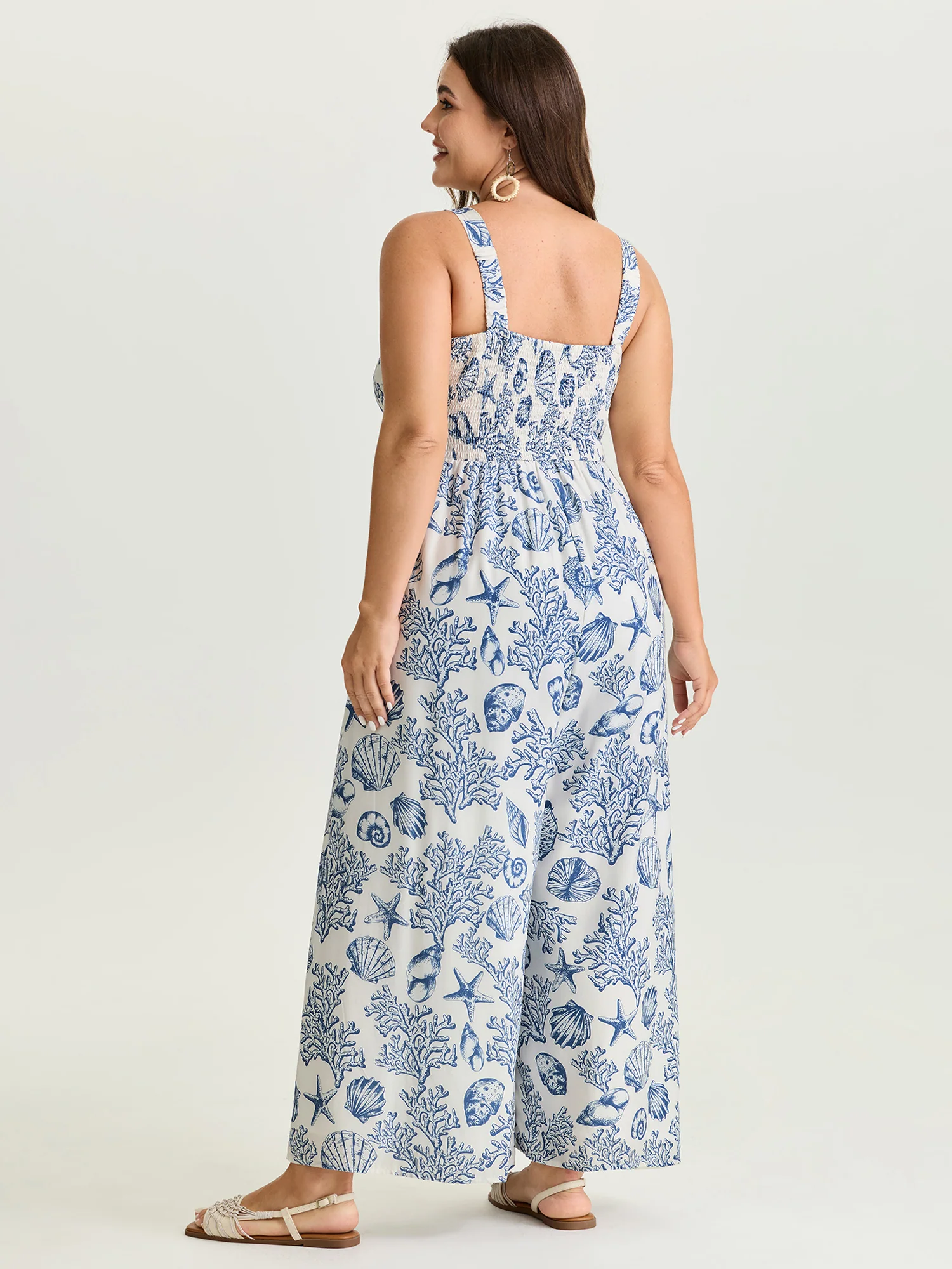 Island Escape Twist Front Wide-Leg Jumpsuit - Image 4