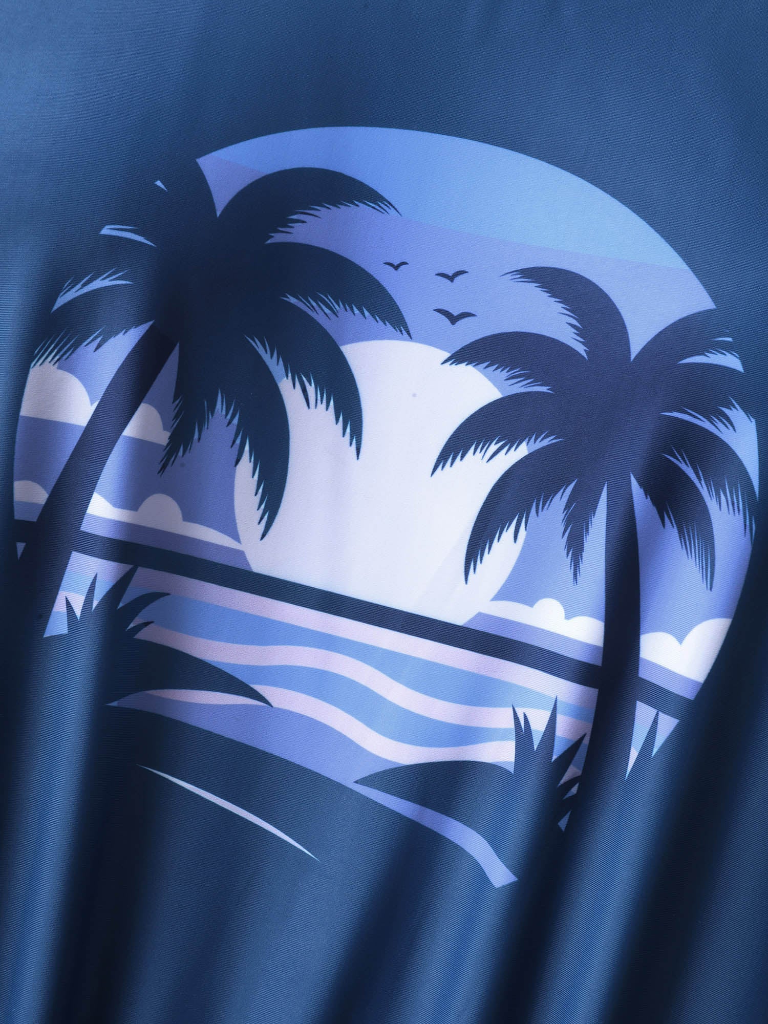 Island Pattern Pockets One-Piece Swimsuit - Image 13
