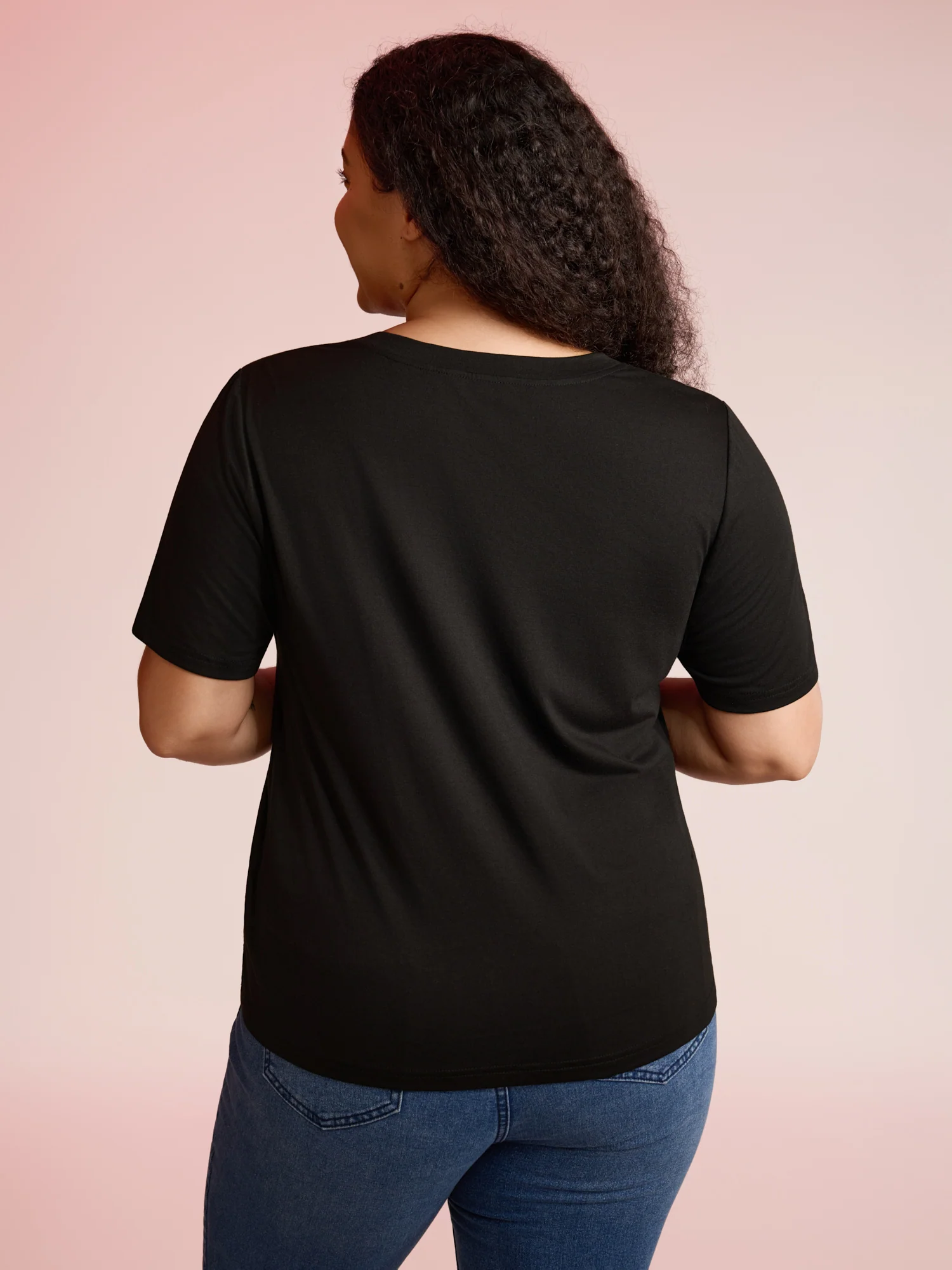 Jack-O-Lantern Neck Hollow Embroidered T-shirt - Image 4