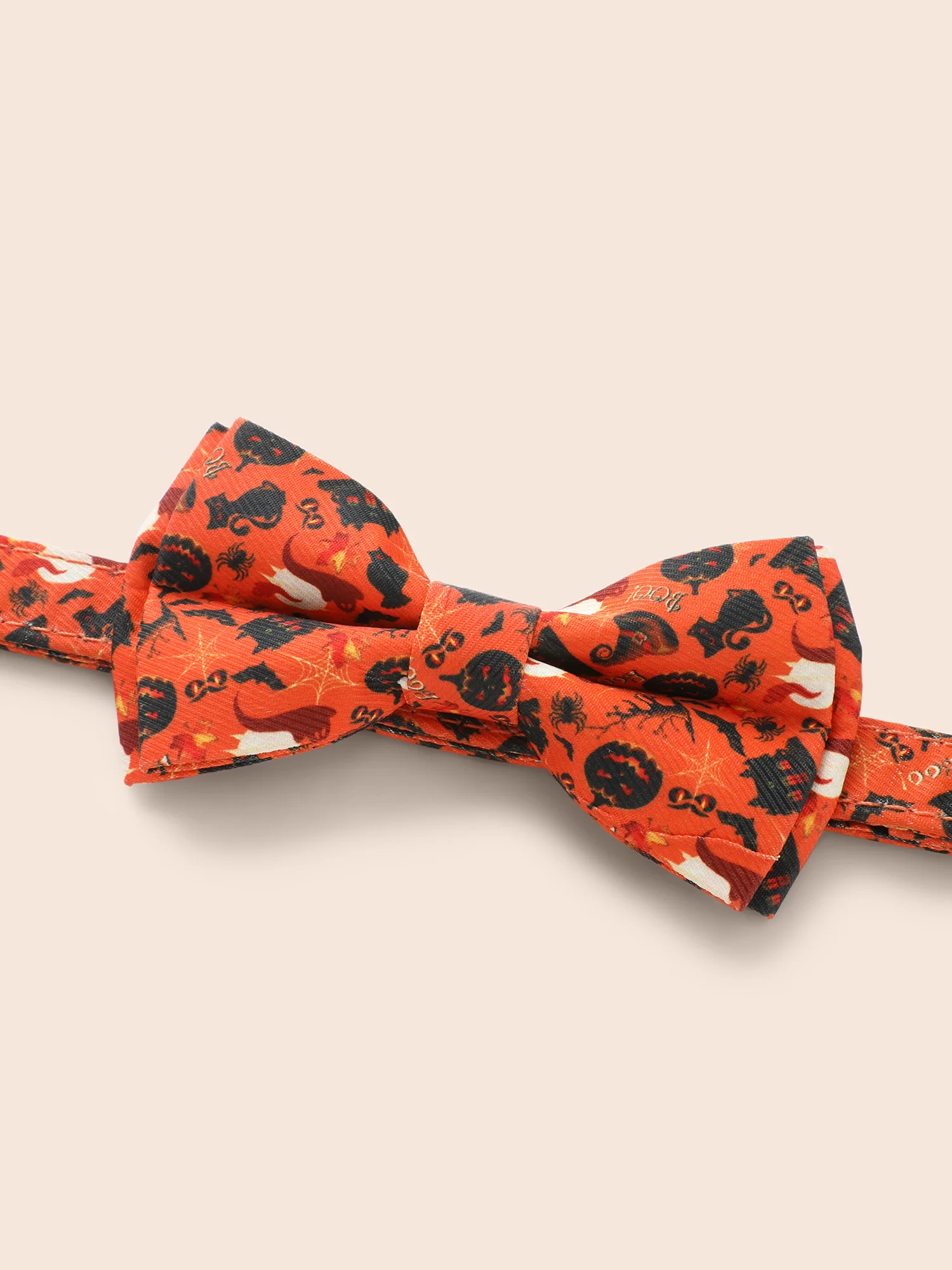 Jack-O-Lantern Pattern Bow Pet Collar - Image 4