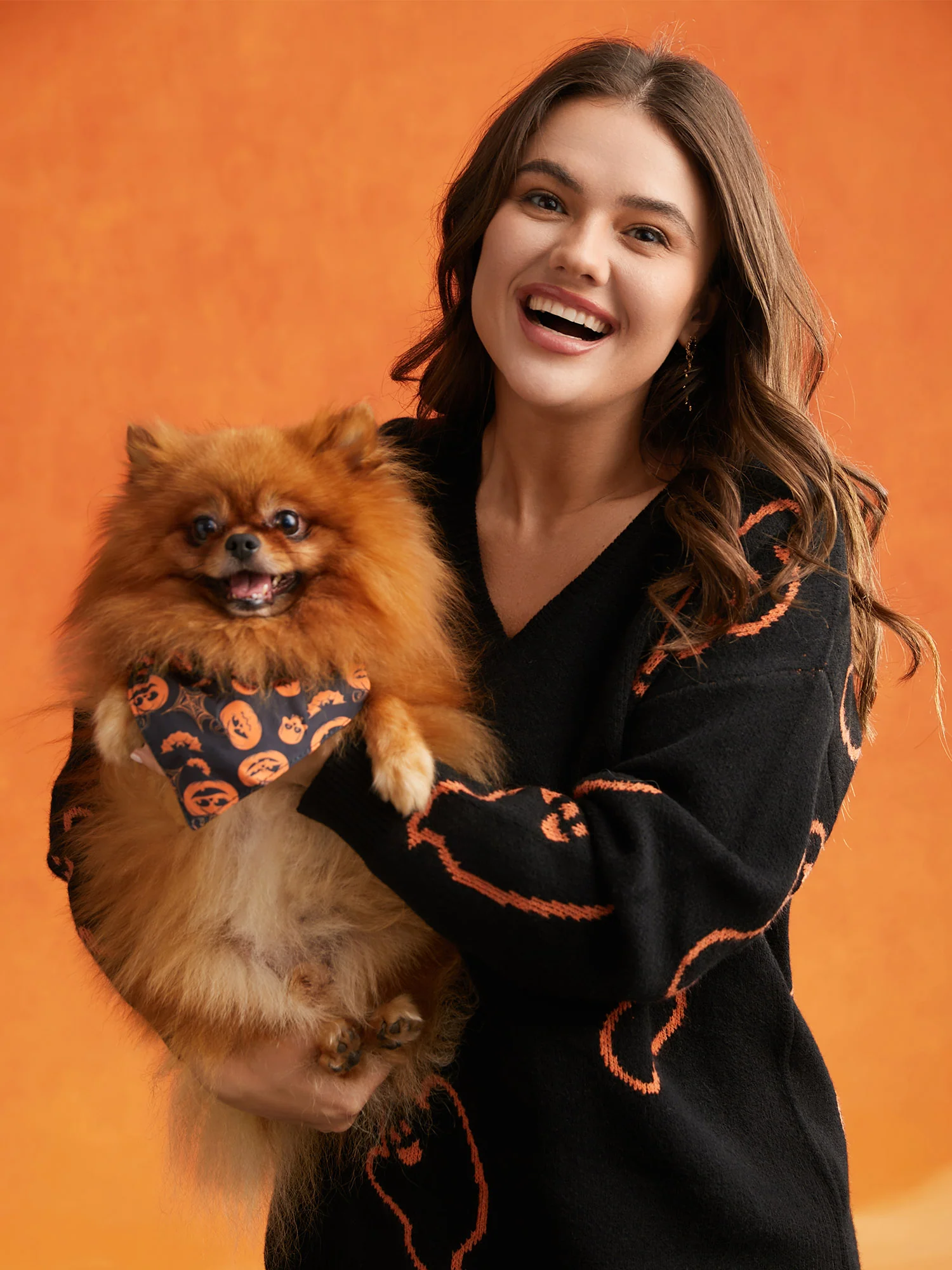 Jack-o-Lantern Pet Bandana - Image 4