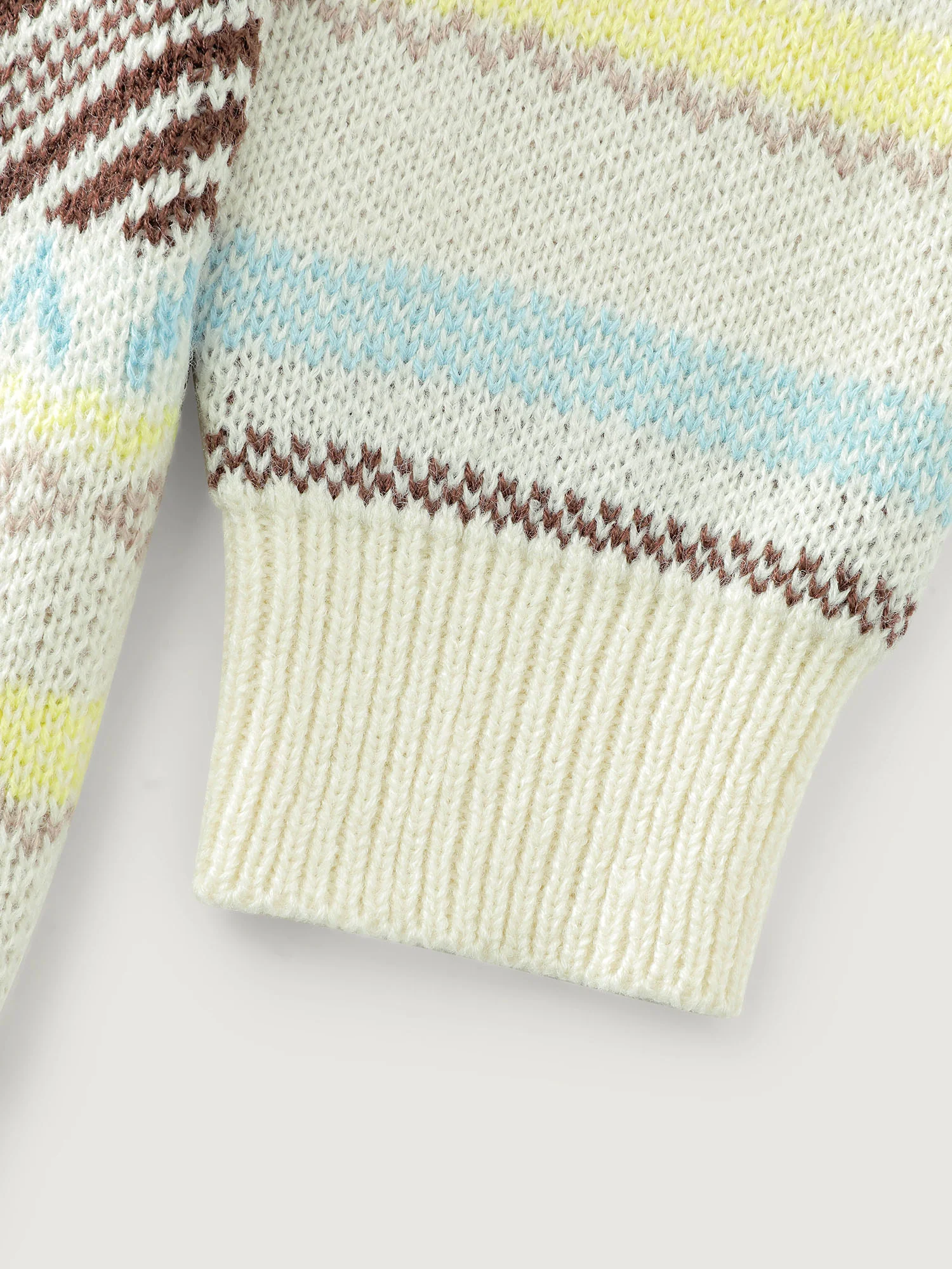 Jacquard Boho Print Turtleneck Pullover - Image 7