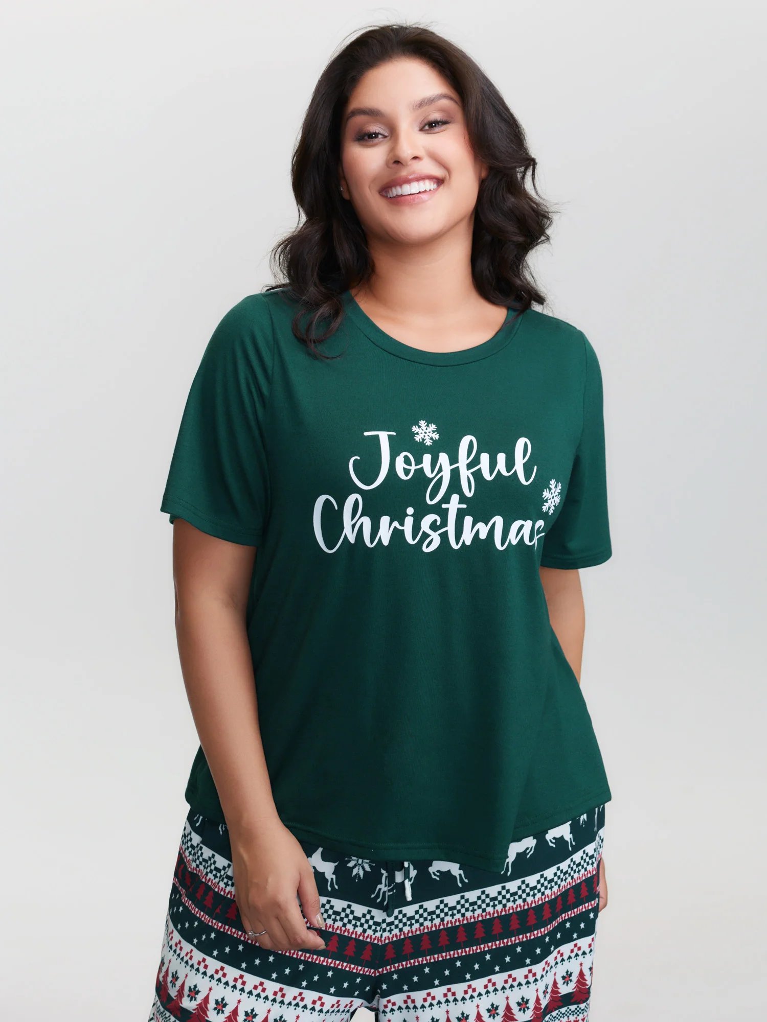 Joyful Holidays Stretchy Loungewear Set - Image 3