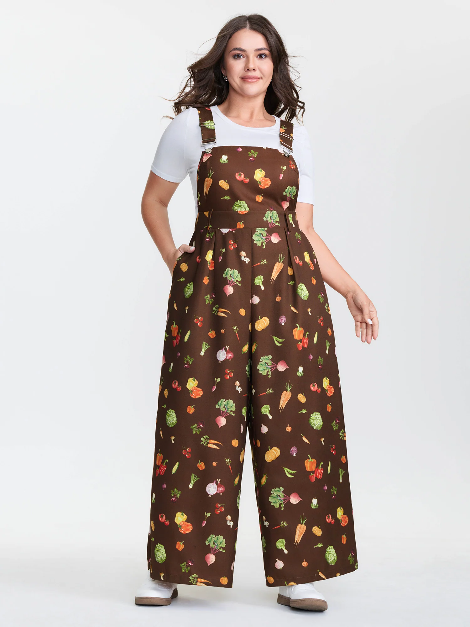 Juicy Fruity Print Adjustable Overall Jumpsuit - Image 3