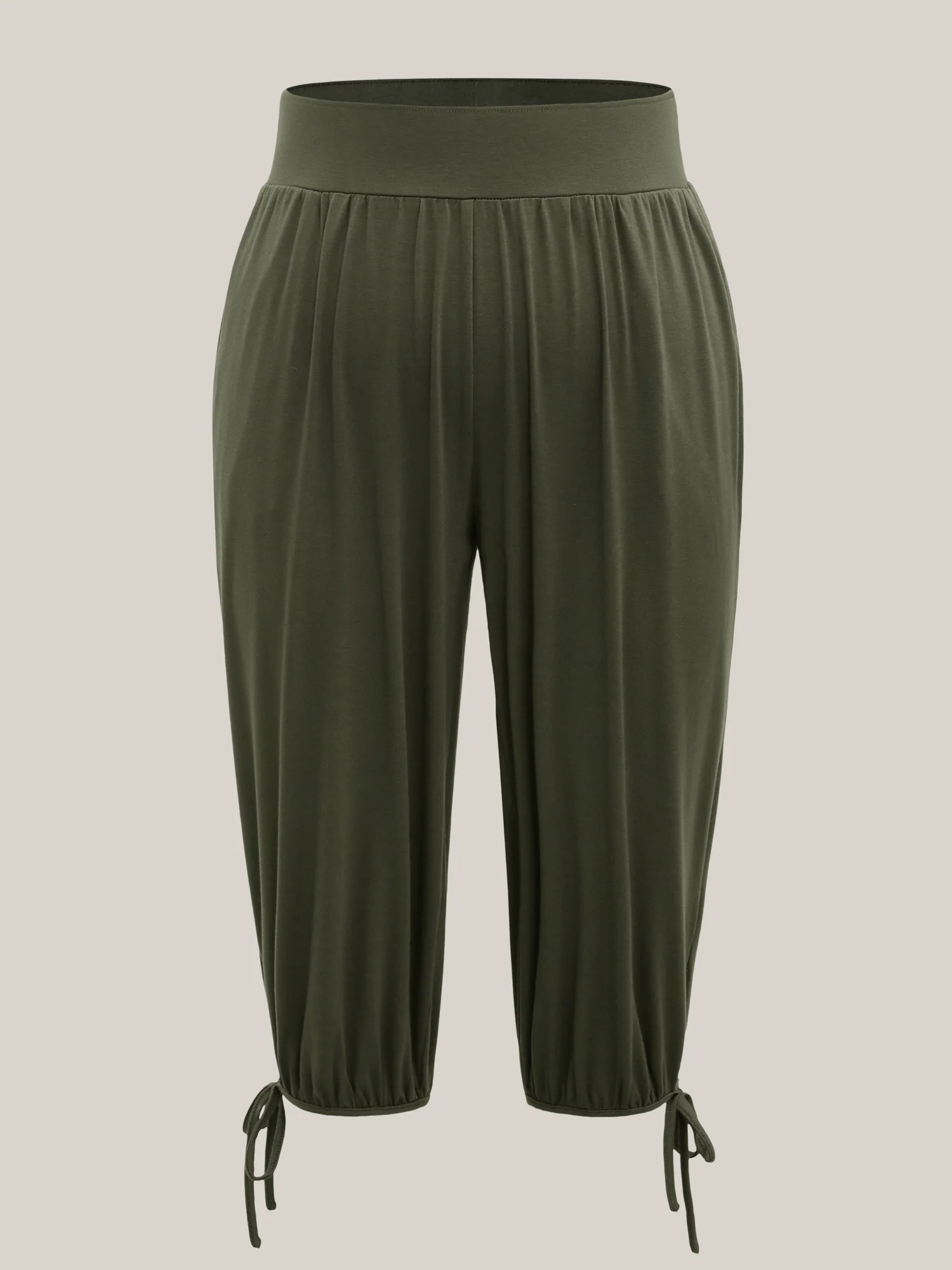 Keyhole Hem Ties Jogger Pants - Image 7