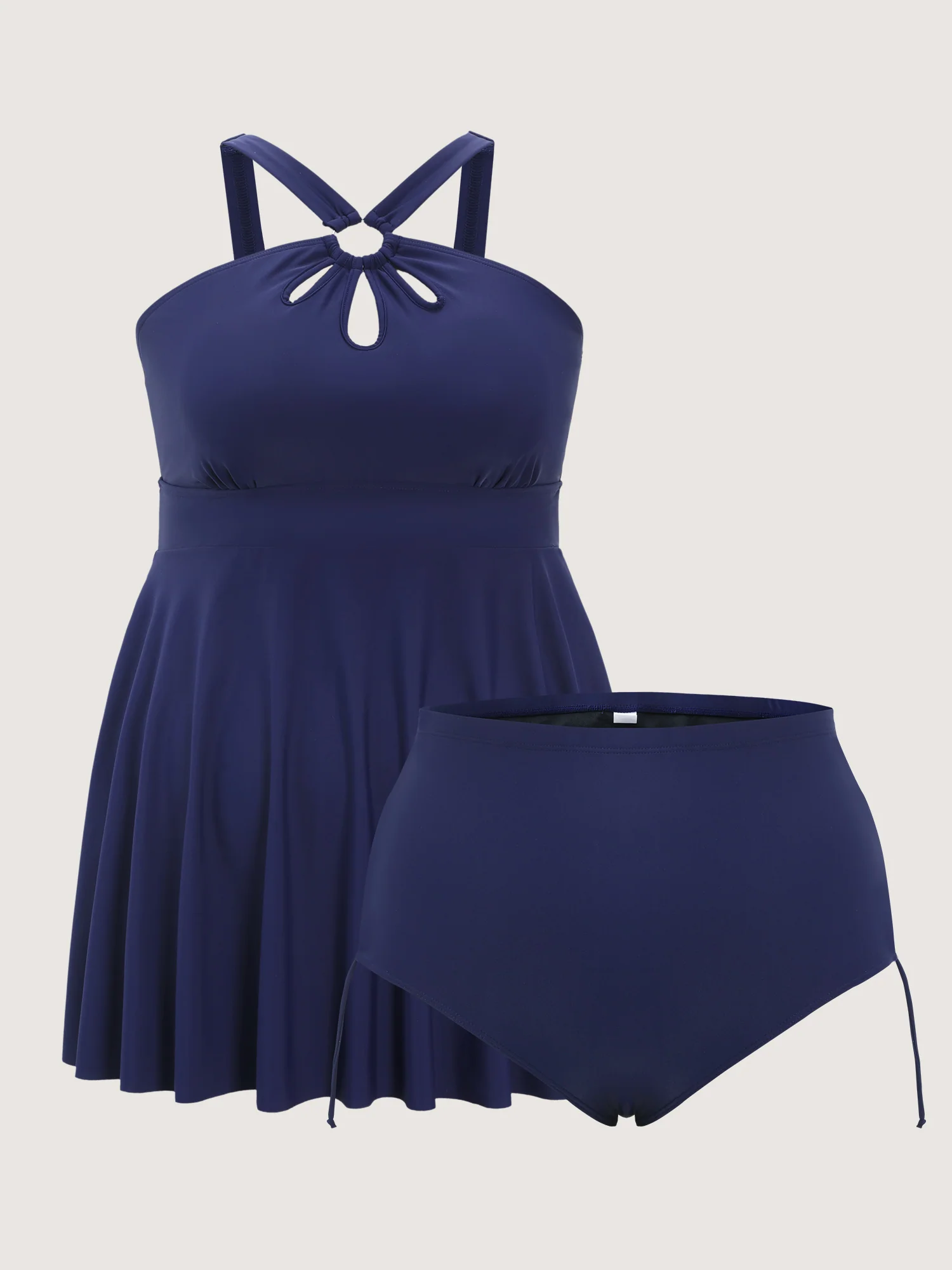Keyhole Neckline Flowy Swim Dress - Image 8