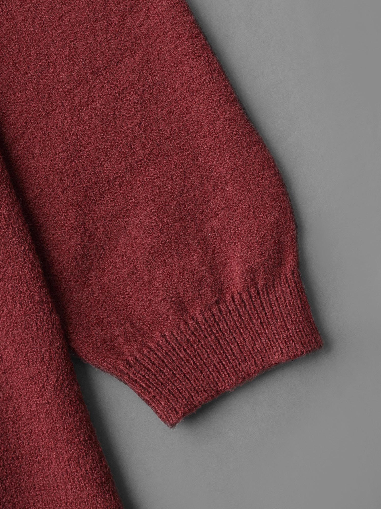 Kimono Collar Texture Knit Ruffle Hem Cardigan - Image 6
