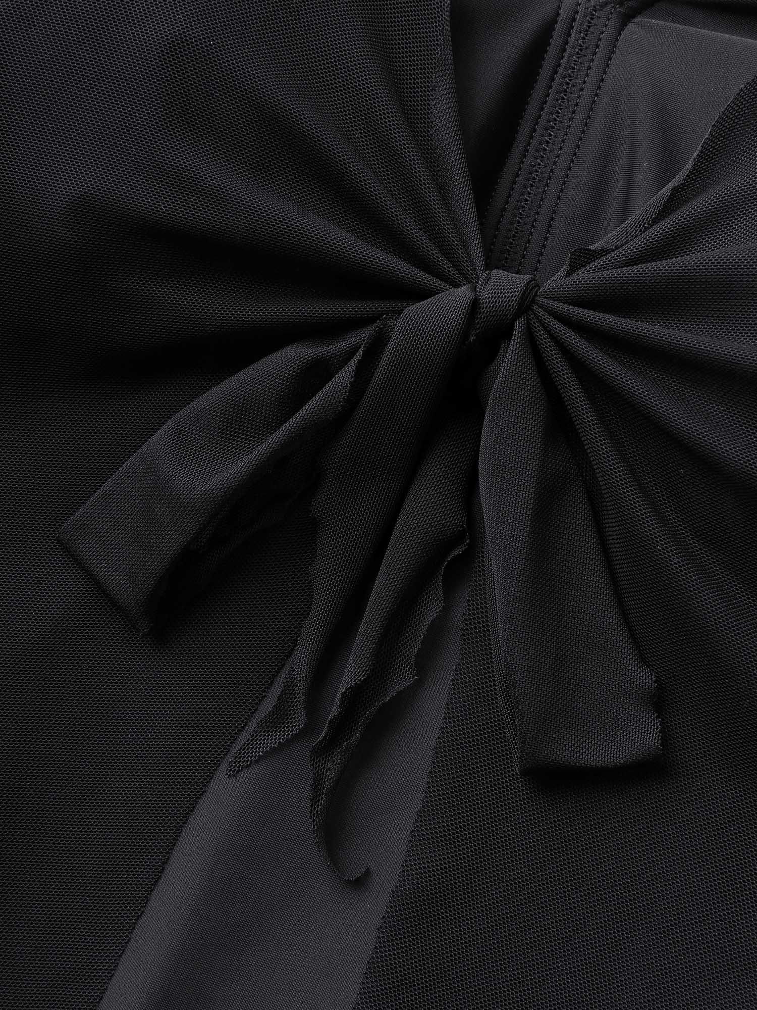 Knotted Front Extra Coverage One-Piece Swimsuit - Image 7