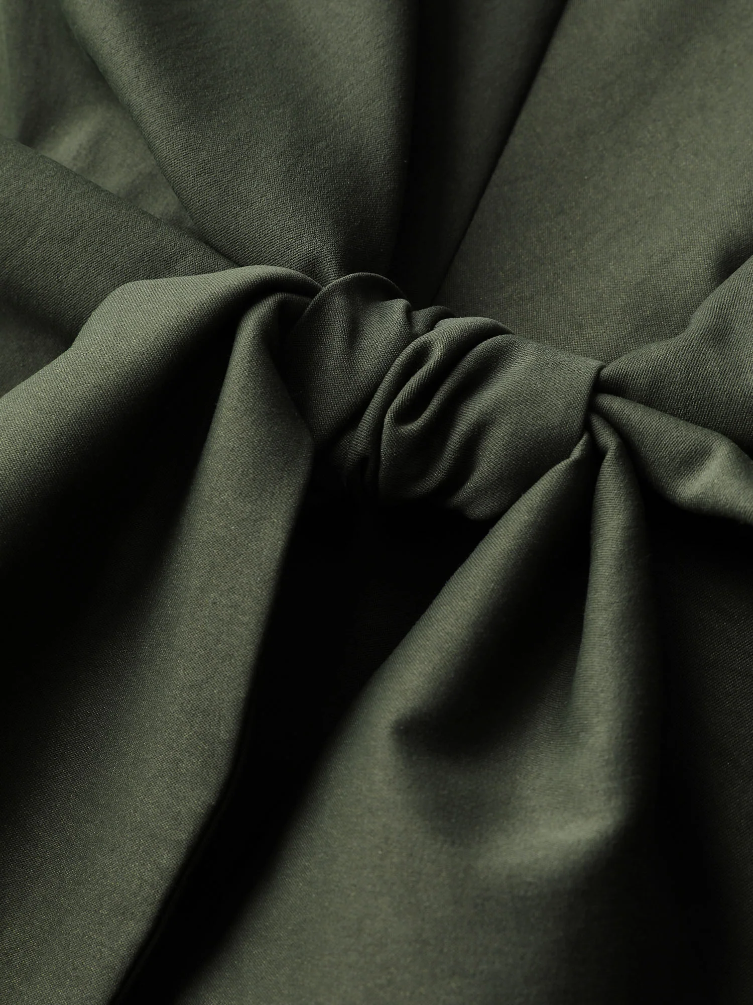 Knotted-Front Stretch Cuff Sleeve Blouse - Image 7