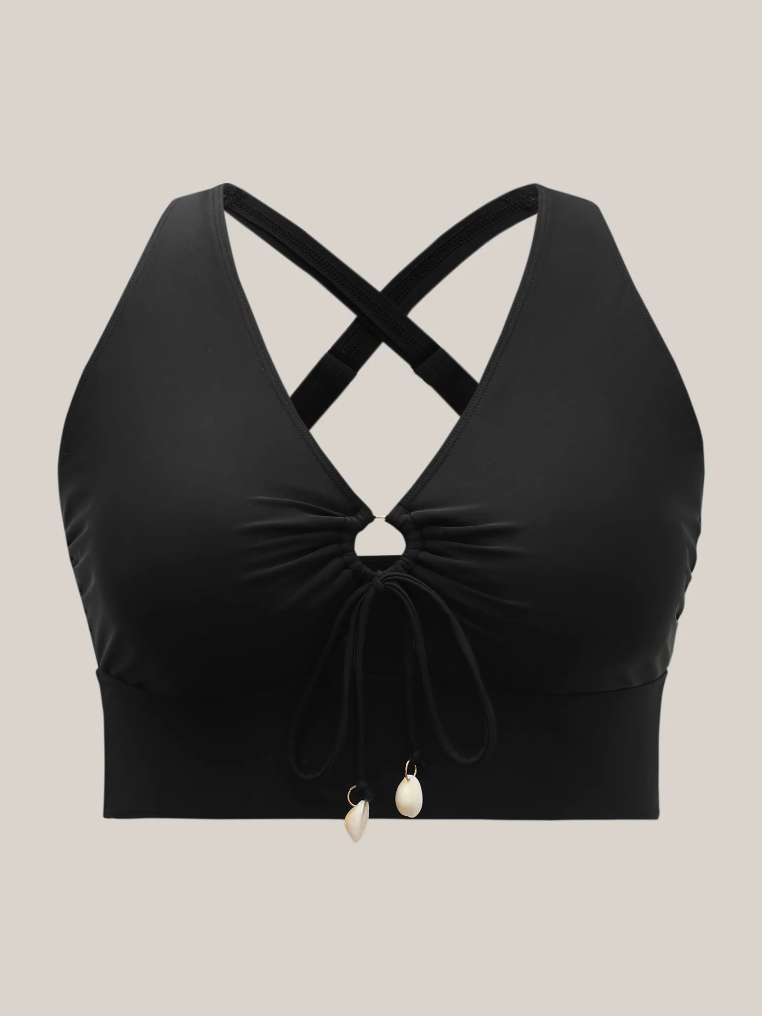 Knotted Keyhole Crossstraps Bikini Top - Image 7