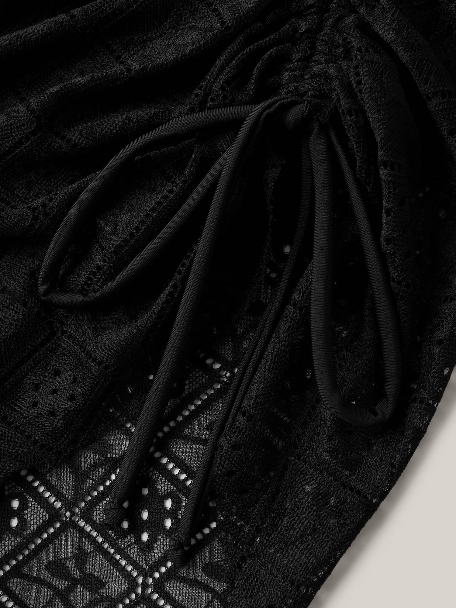 Lace Adjustable Coverage Drawstring Swim Bottoms - Image 5