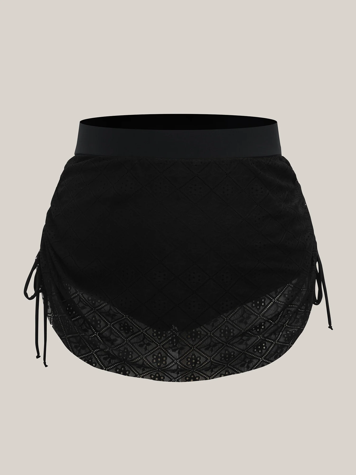 Lace Adjustable Coverage Drawstring Swim Bottoms - Image 7