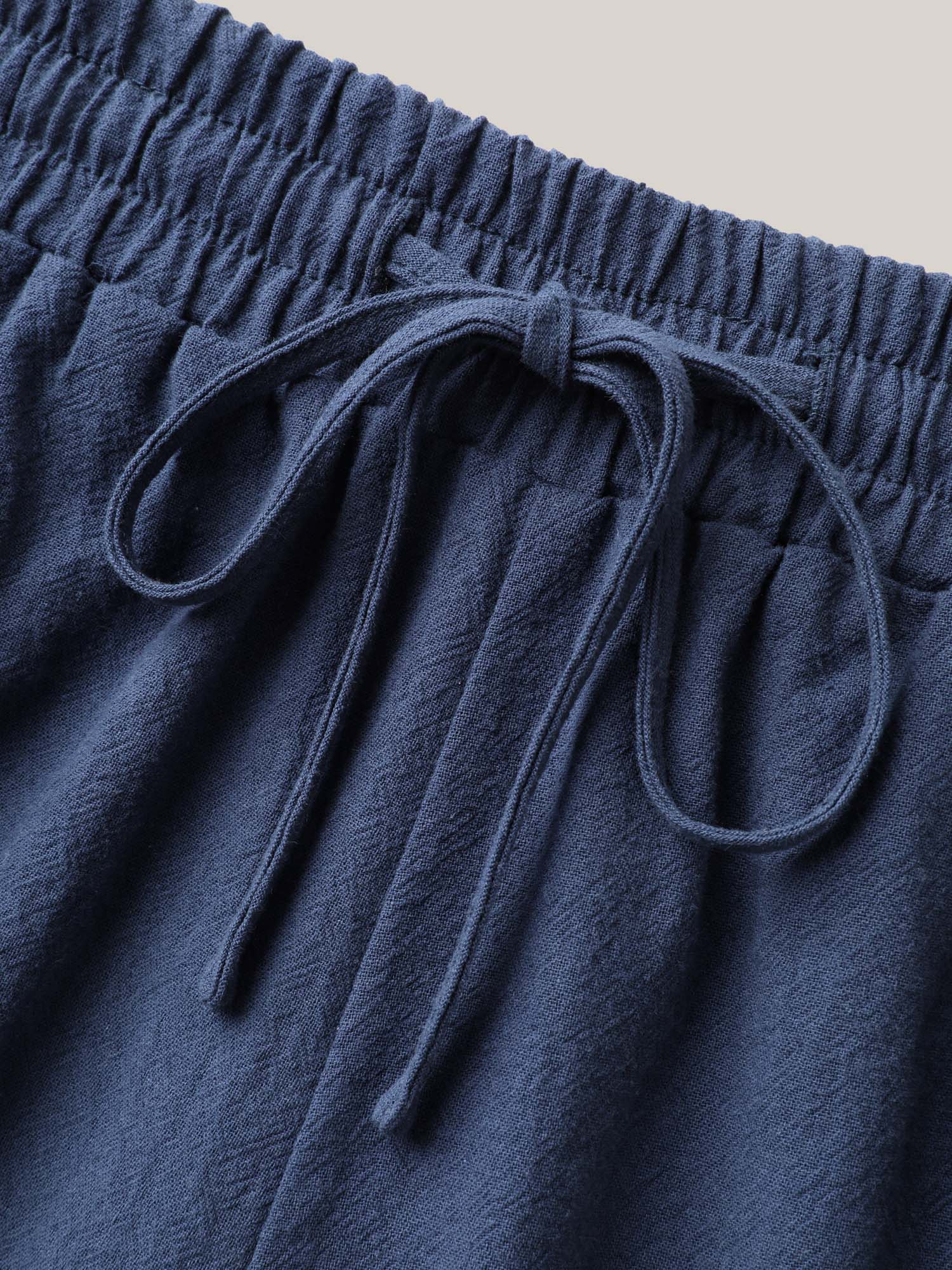 Lace Cut-Out Straight-Leg Plain Pants - Image 7