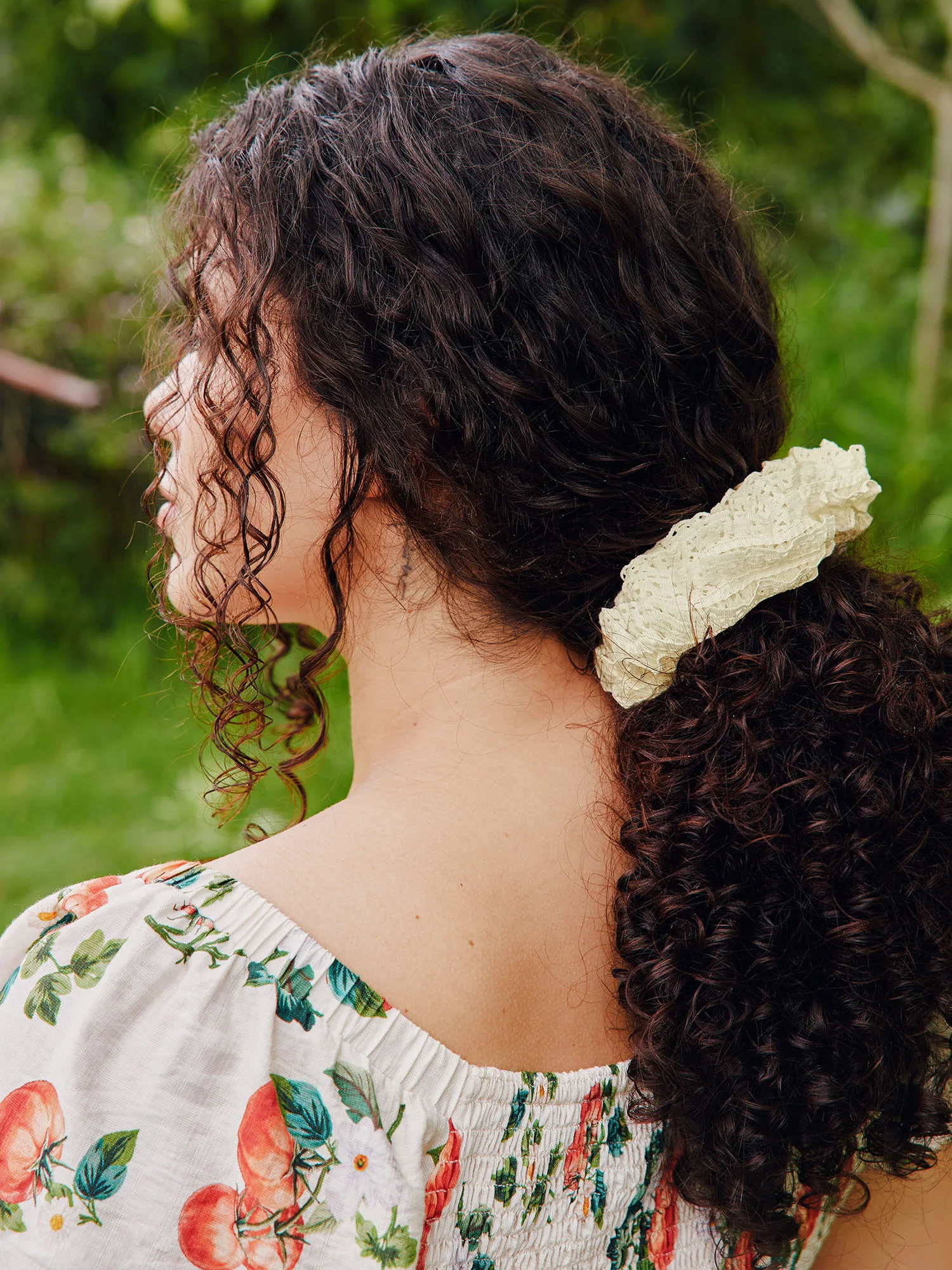 Lace Non-Hair Pull 2 Piece Scrunchie