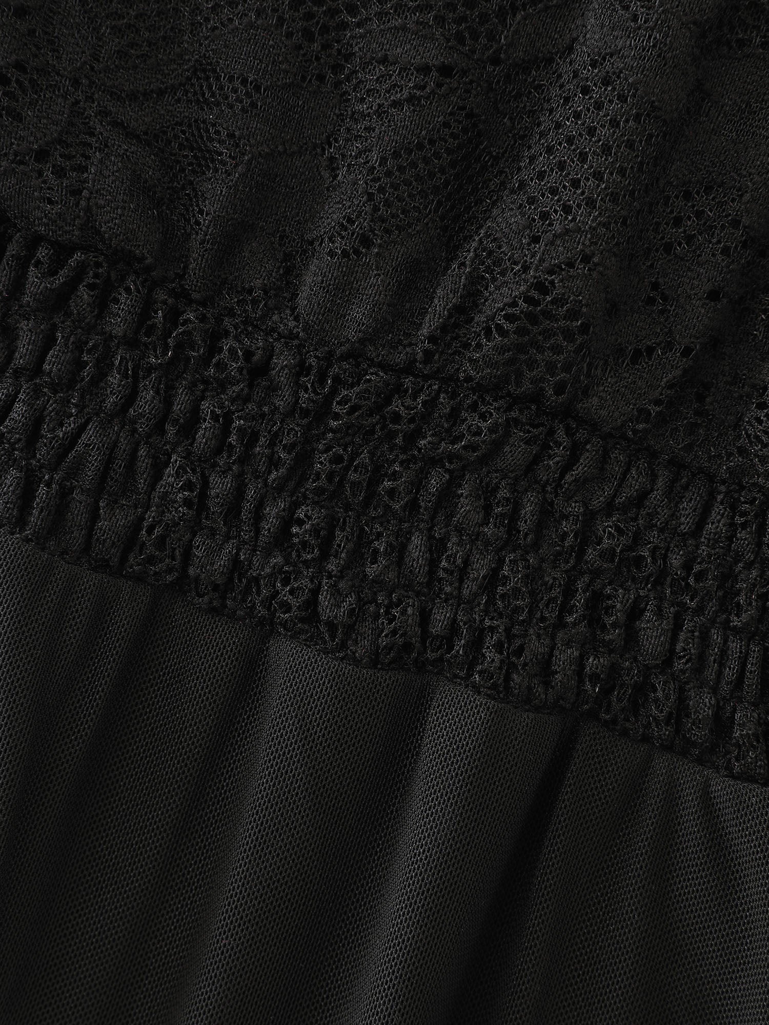 Sheer Lace Ruffled Cut-Out Nightgown - Image 6