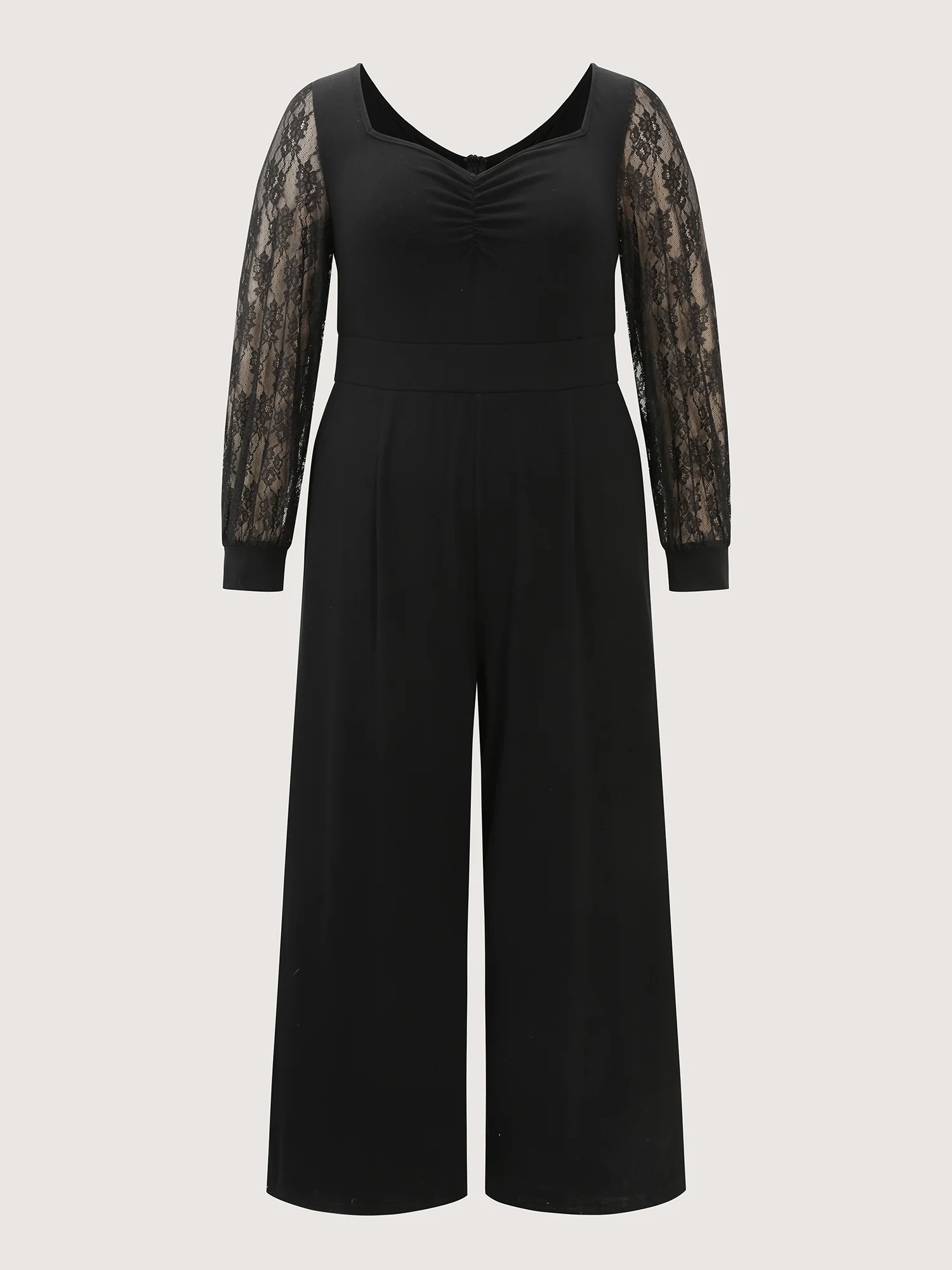 Lace Sleeve Sweetheart Neckline Jumpsuit - Image 8