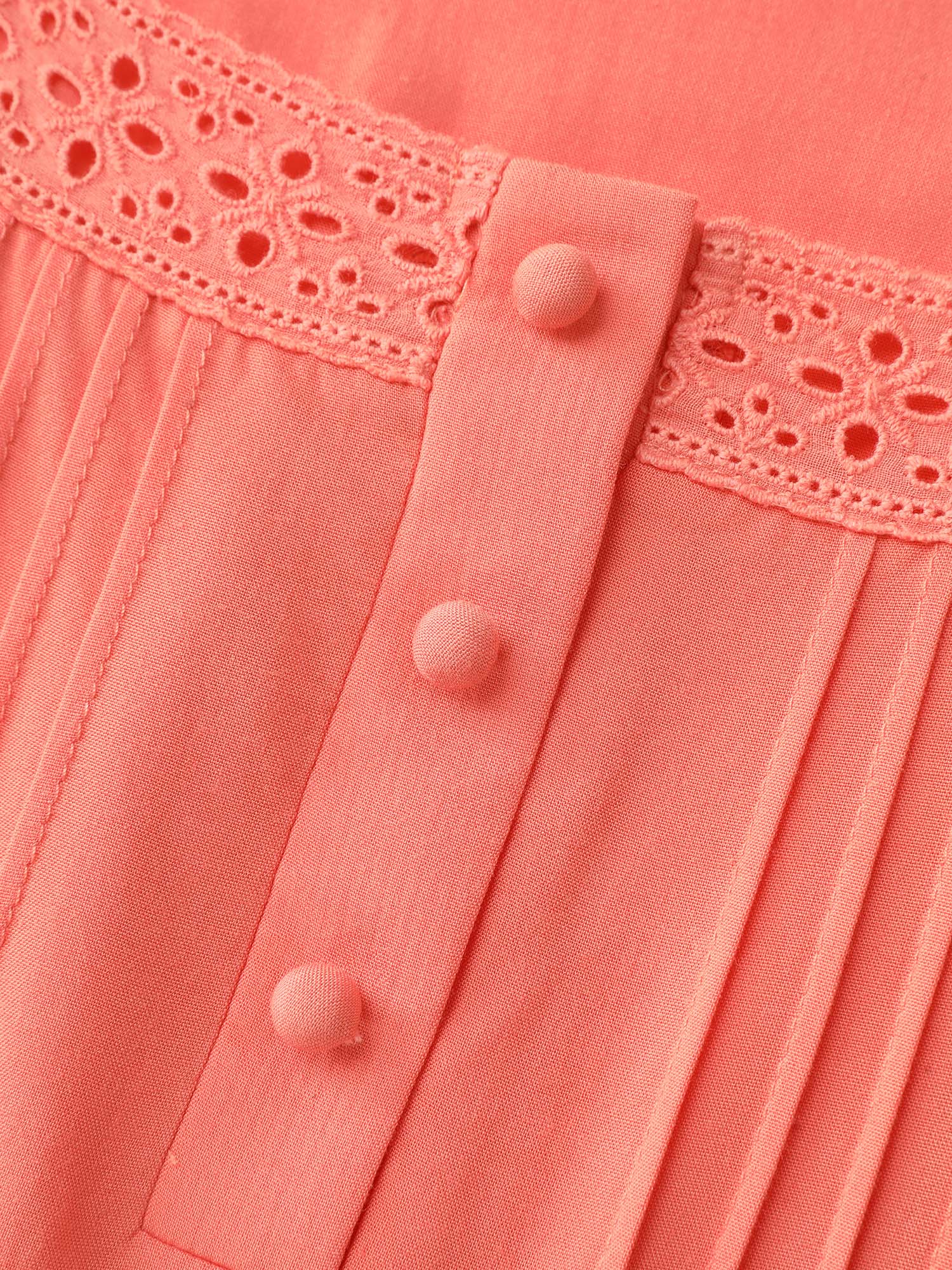 Lace Square Neckline Bubble Sleeve Mini Dress - Image 6