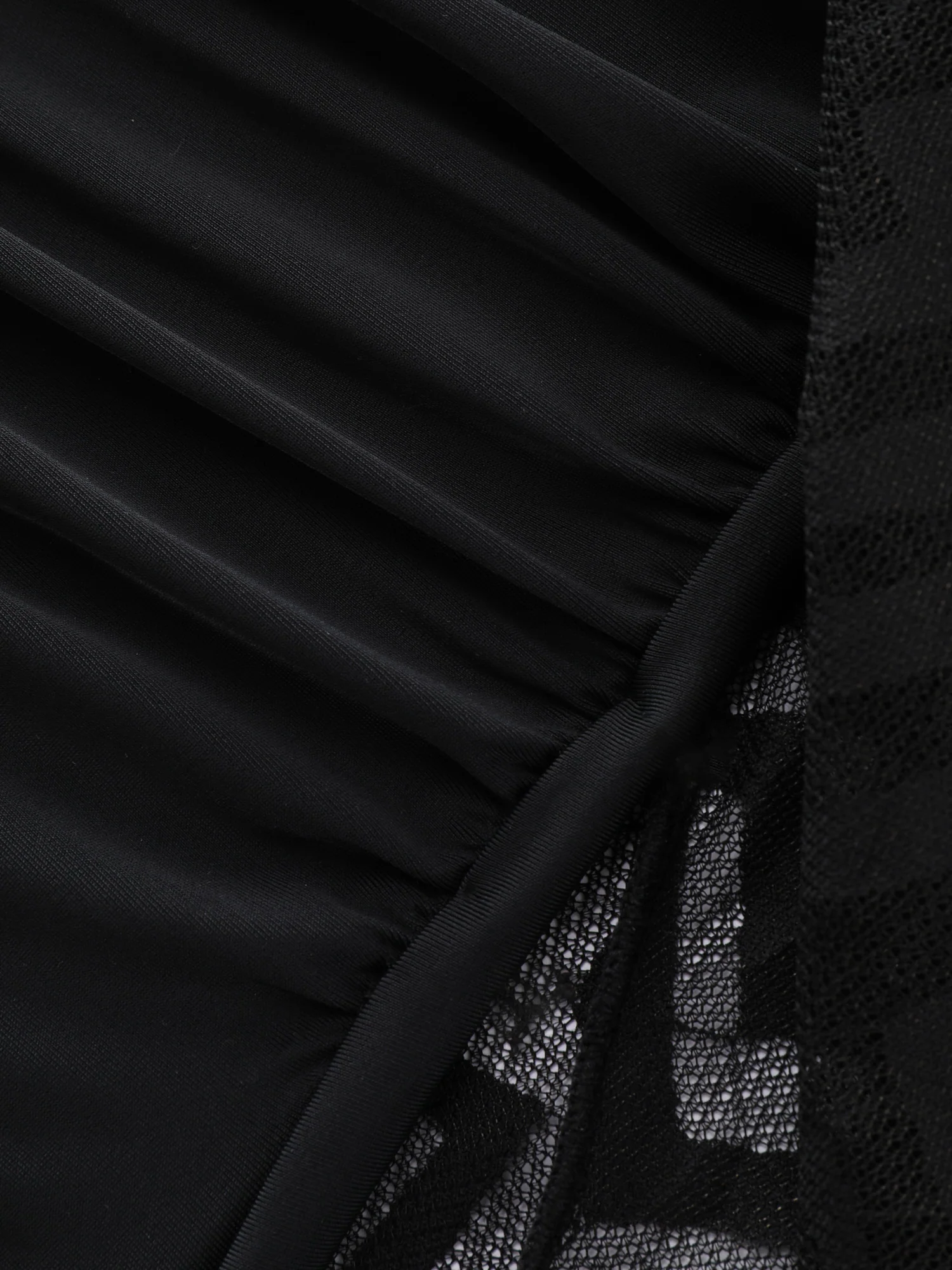 Lace Textured Mesh Swim Dress - Image 9