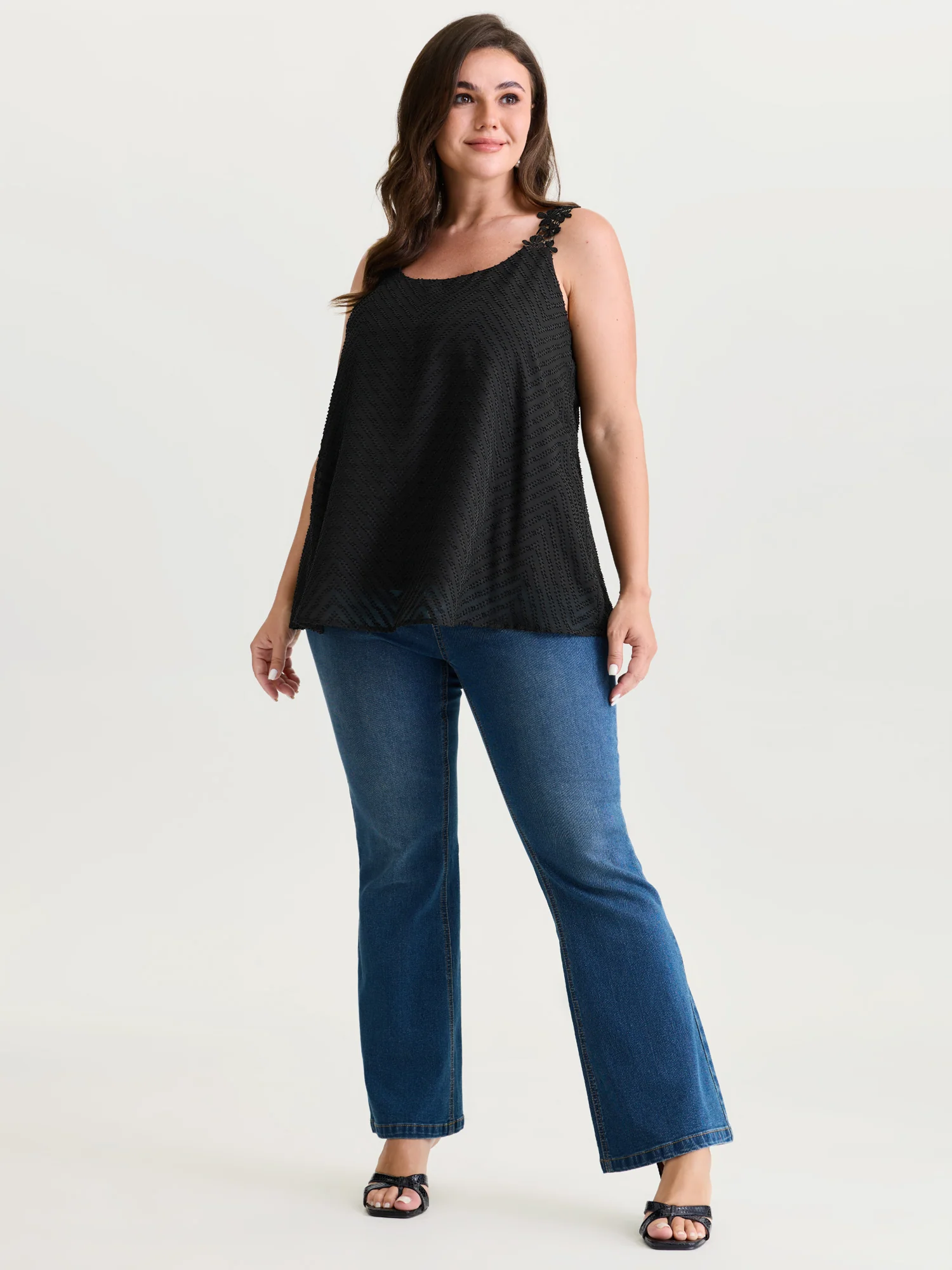 Lace Trim Flowy Tank Top - Image 10