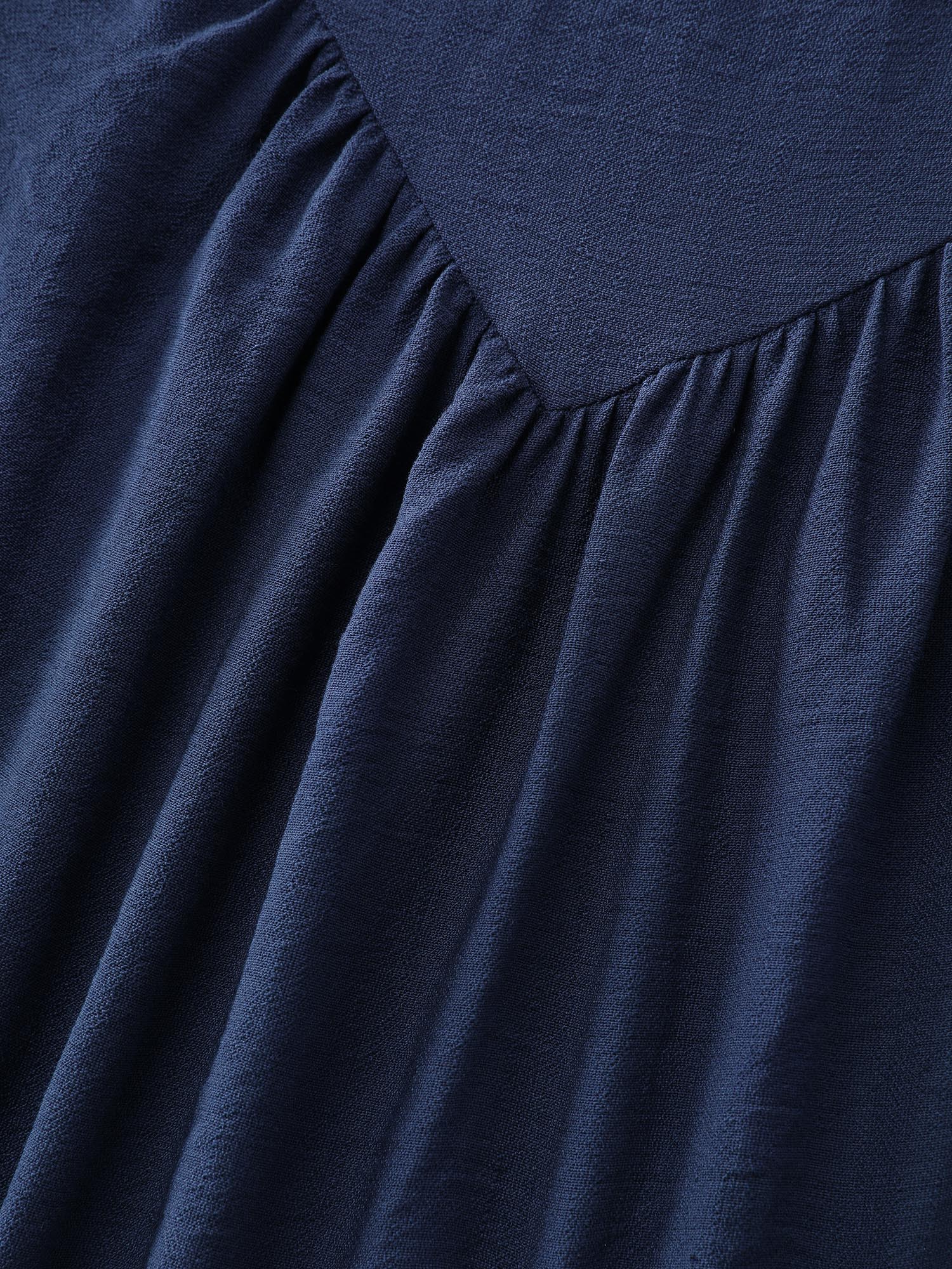Lace Trim Gathered Front Blouse - Image 5