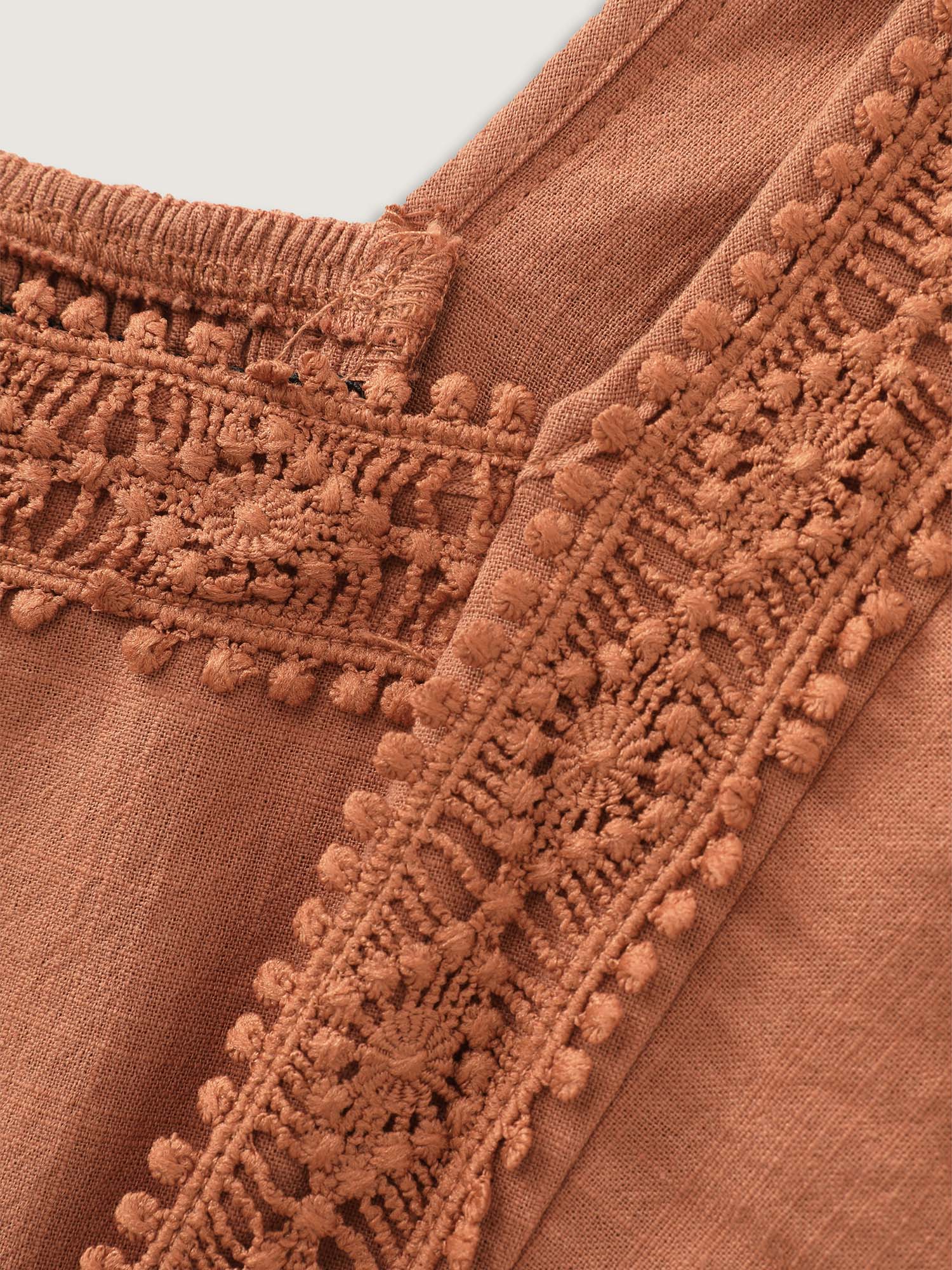 Lace Trim Open Back Midi Dress - Image 5