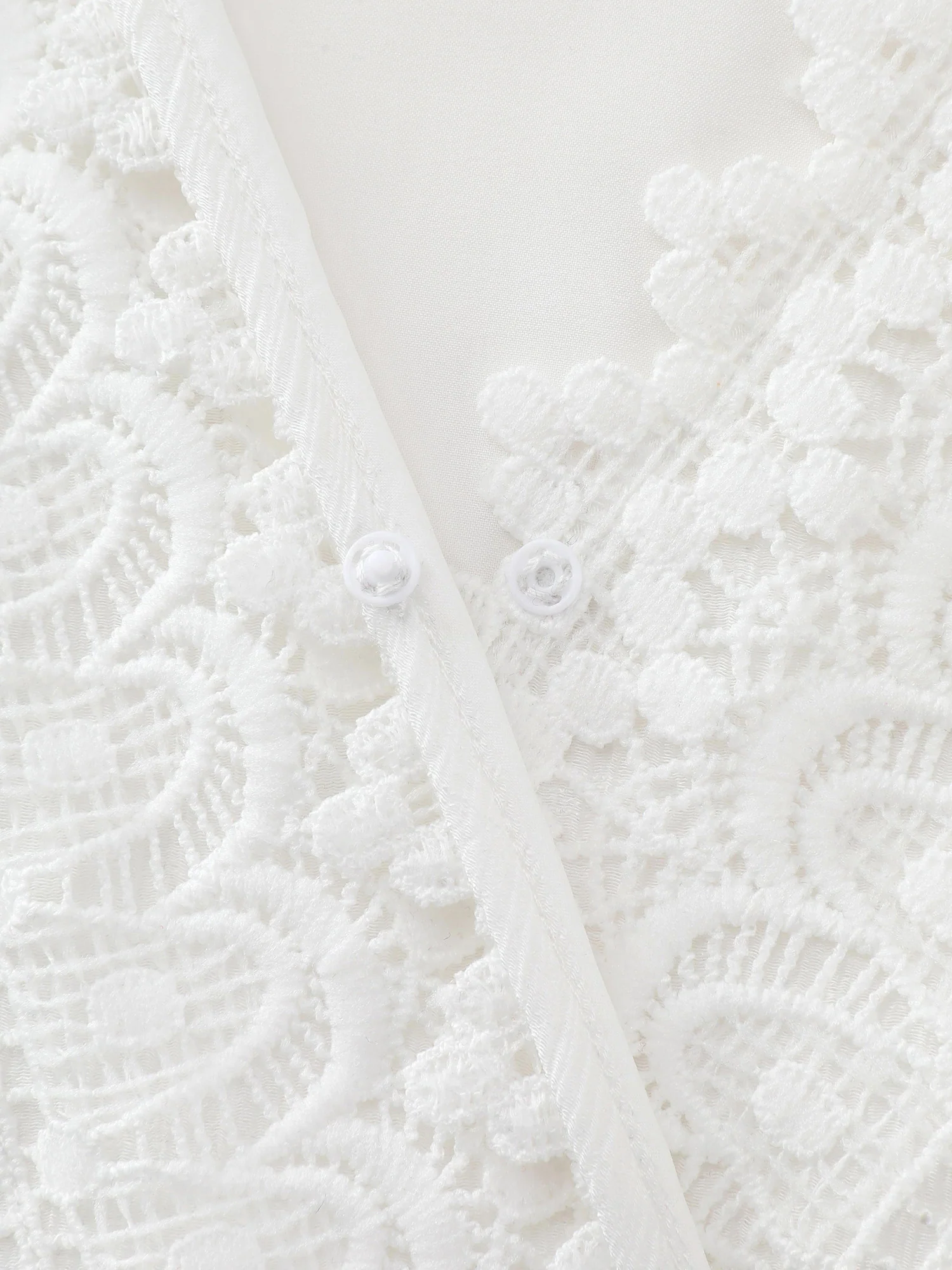 Lace Trim Overlap Neckline Tiered Maxi Dress - Image 5
