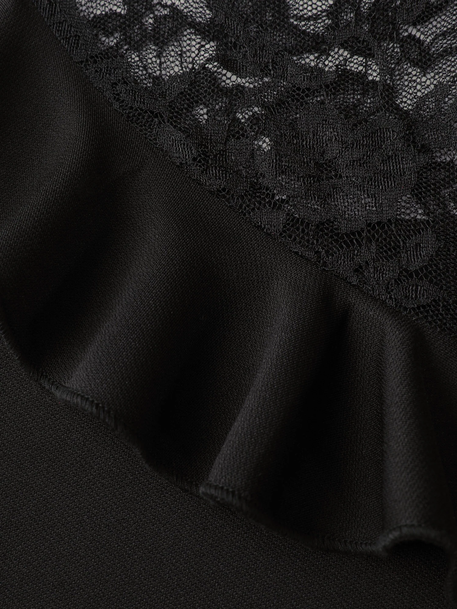Lace Trim Ruffled Sheer Stretchy Party Dress - Image 6