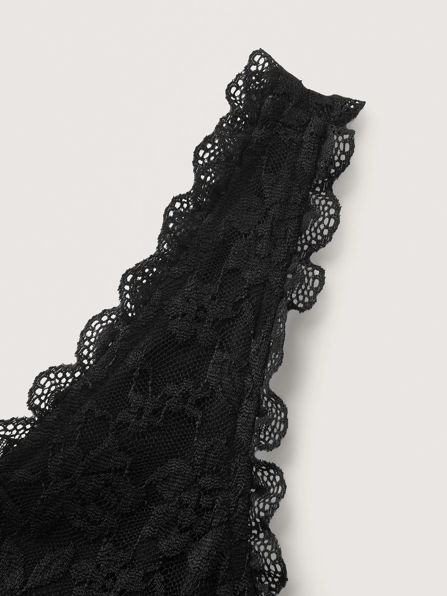 Lace Trim Semi-Sheer Waist Nightgown - Image 6