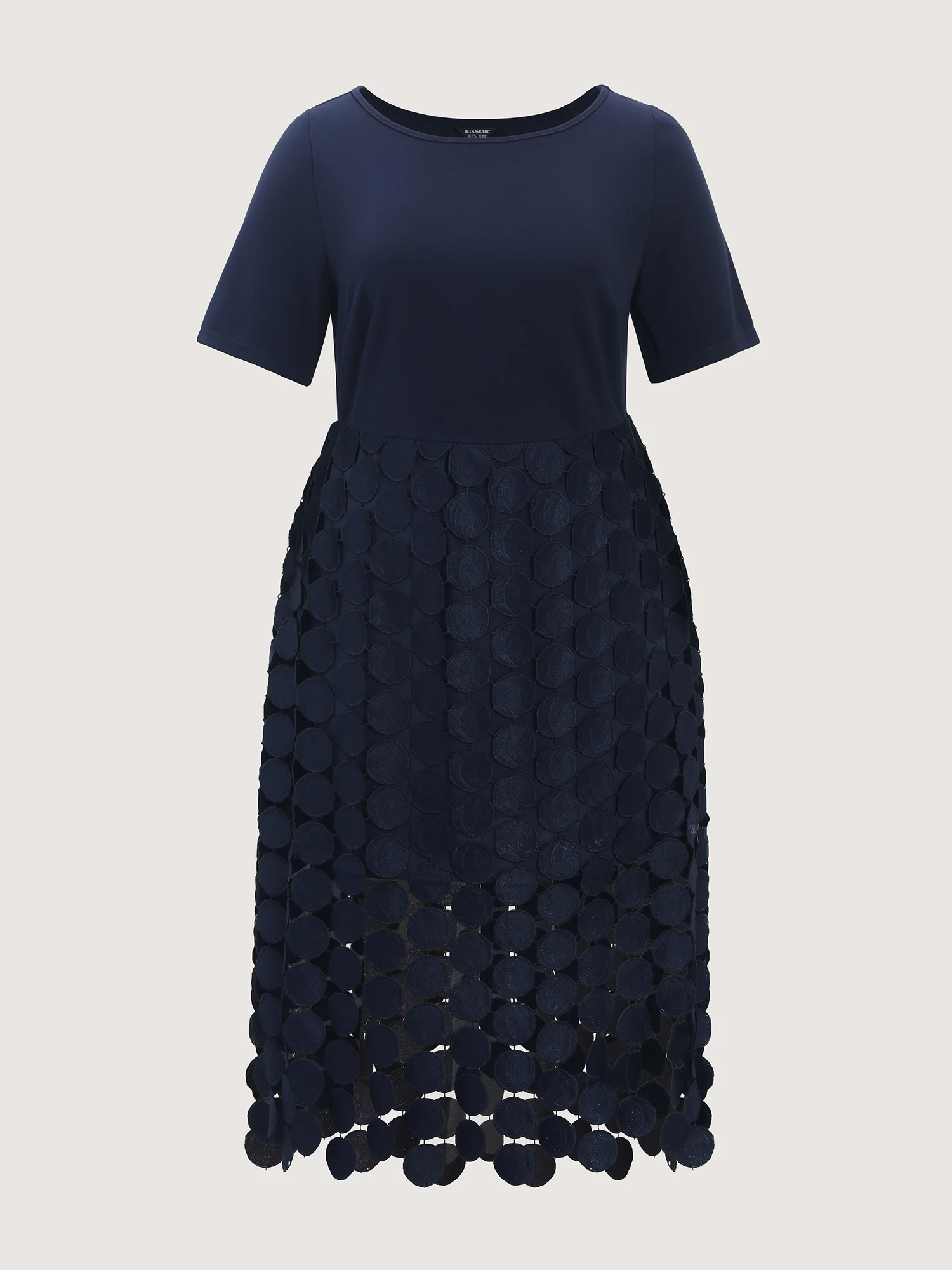 Lace Trim Tassels Stretchy Waist Midi Dress - Image 6
